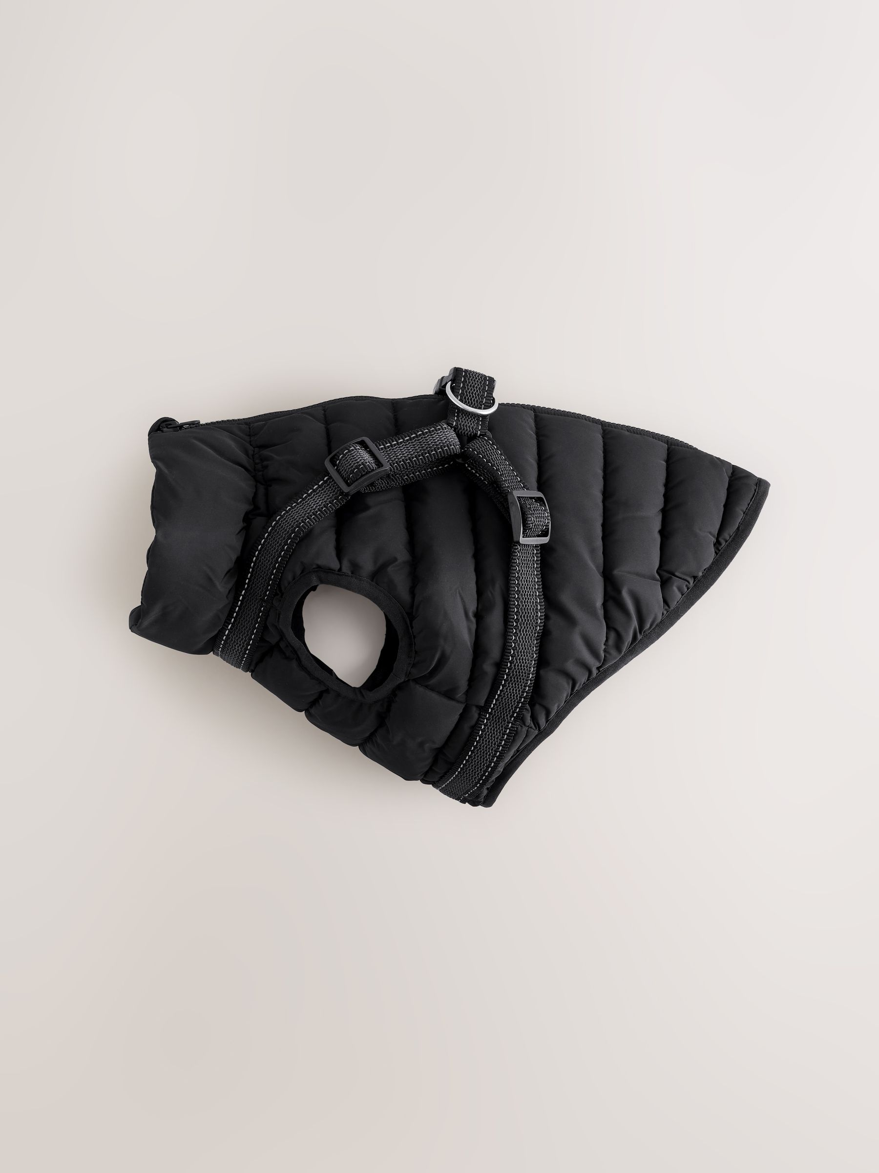 Padded Pet Harness Coat - Black - Regular - SIP Still Life