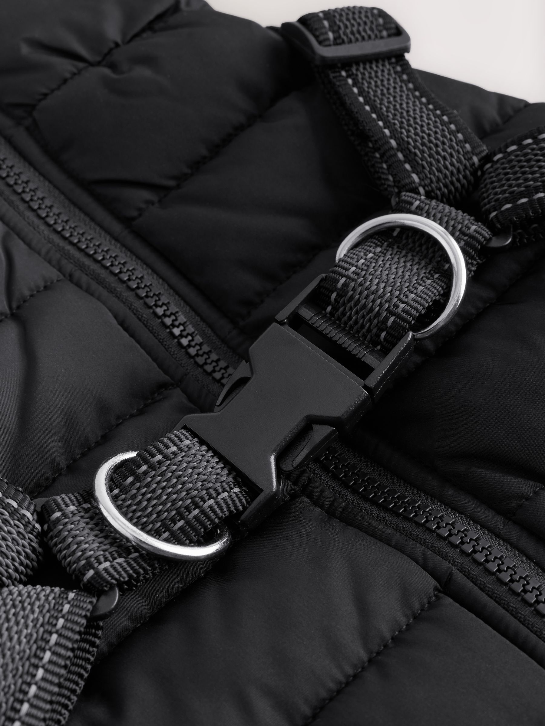 Padded Pet Harness Coat - Black - Regular - SIP Still Life