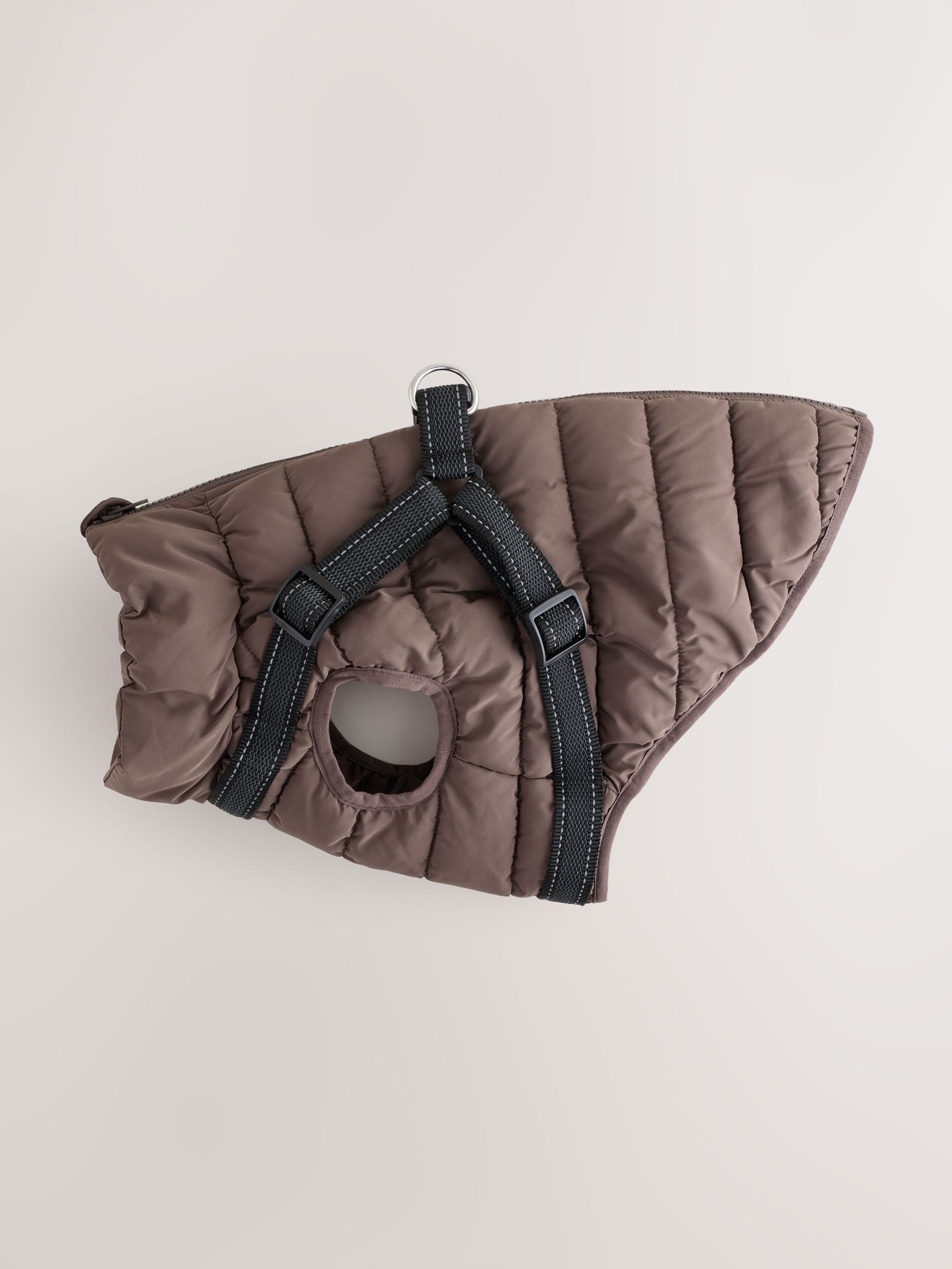 Padded Pet Harness Coat - Chocolate Brown - Regular - SIP Still Life
