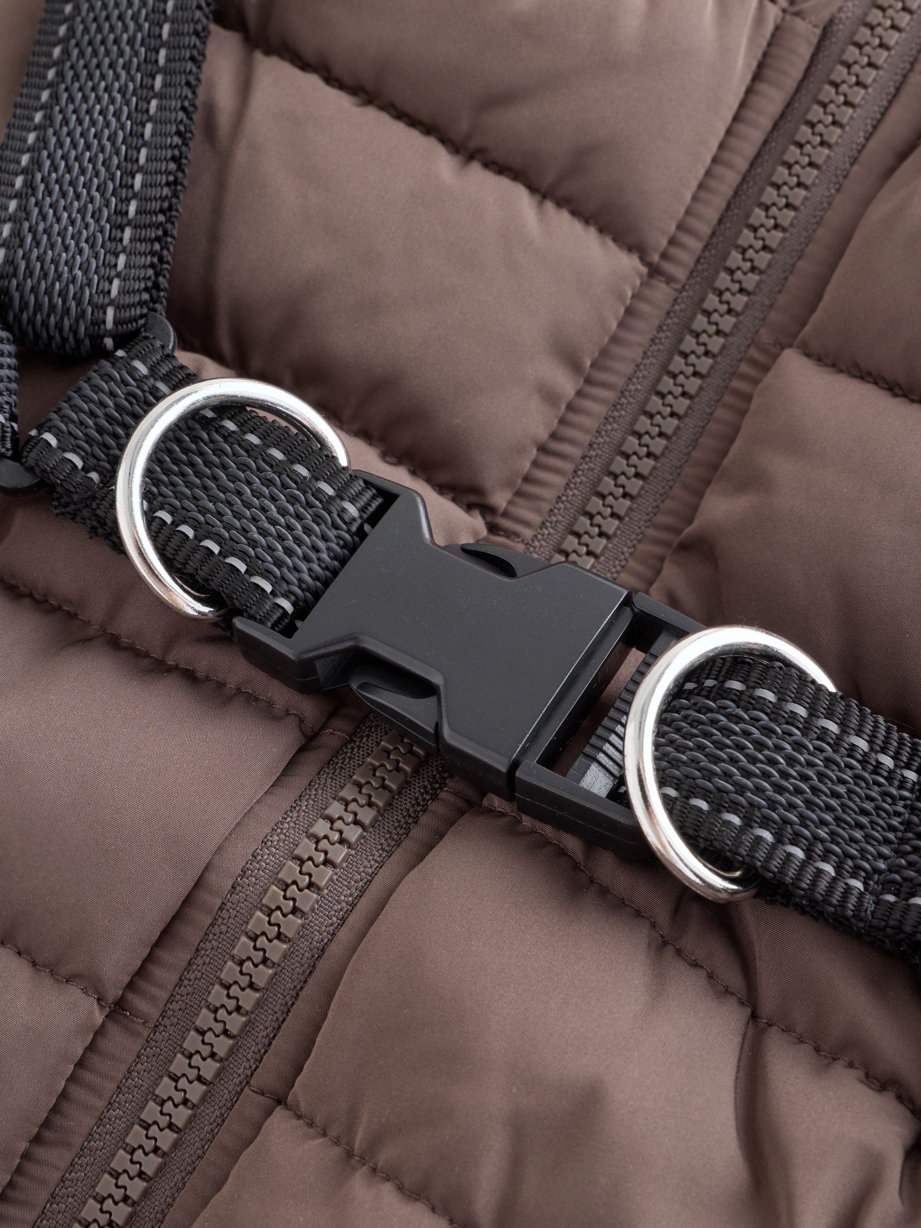 Padded Pet Harness Coat - Chocolate Brown - Regular - SIP Still Life