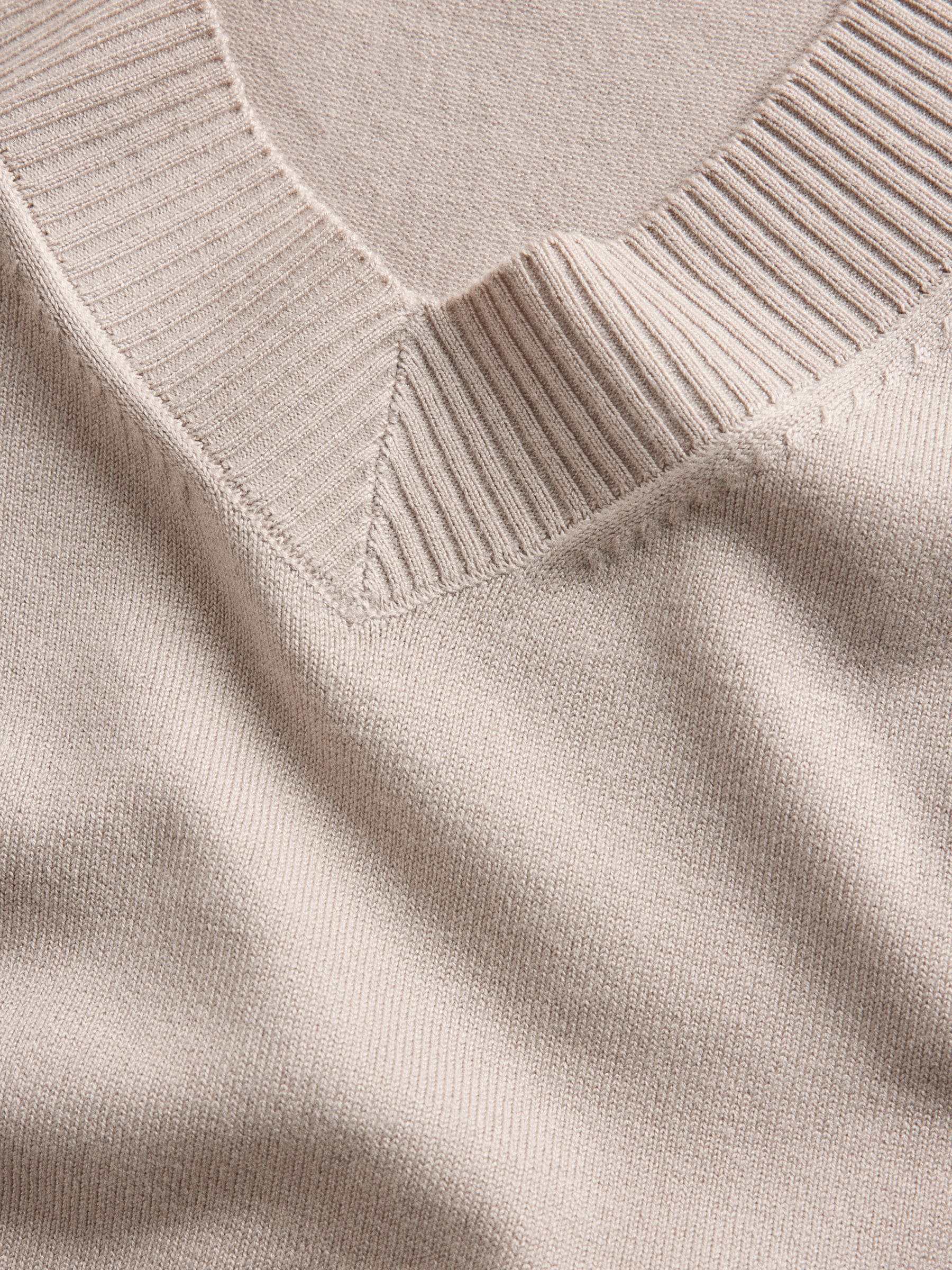 The Set Fine Knitted V-Neck Jumpers - Chocolate Brown/Taupe Brown/Cream - 3 Pack - SIP Still Life