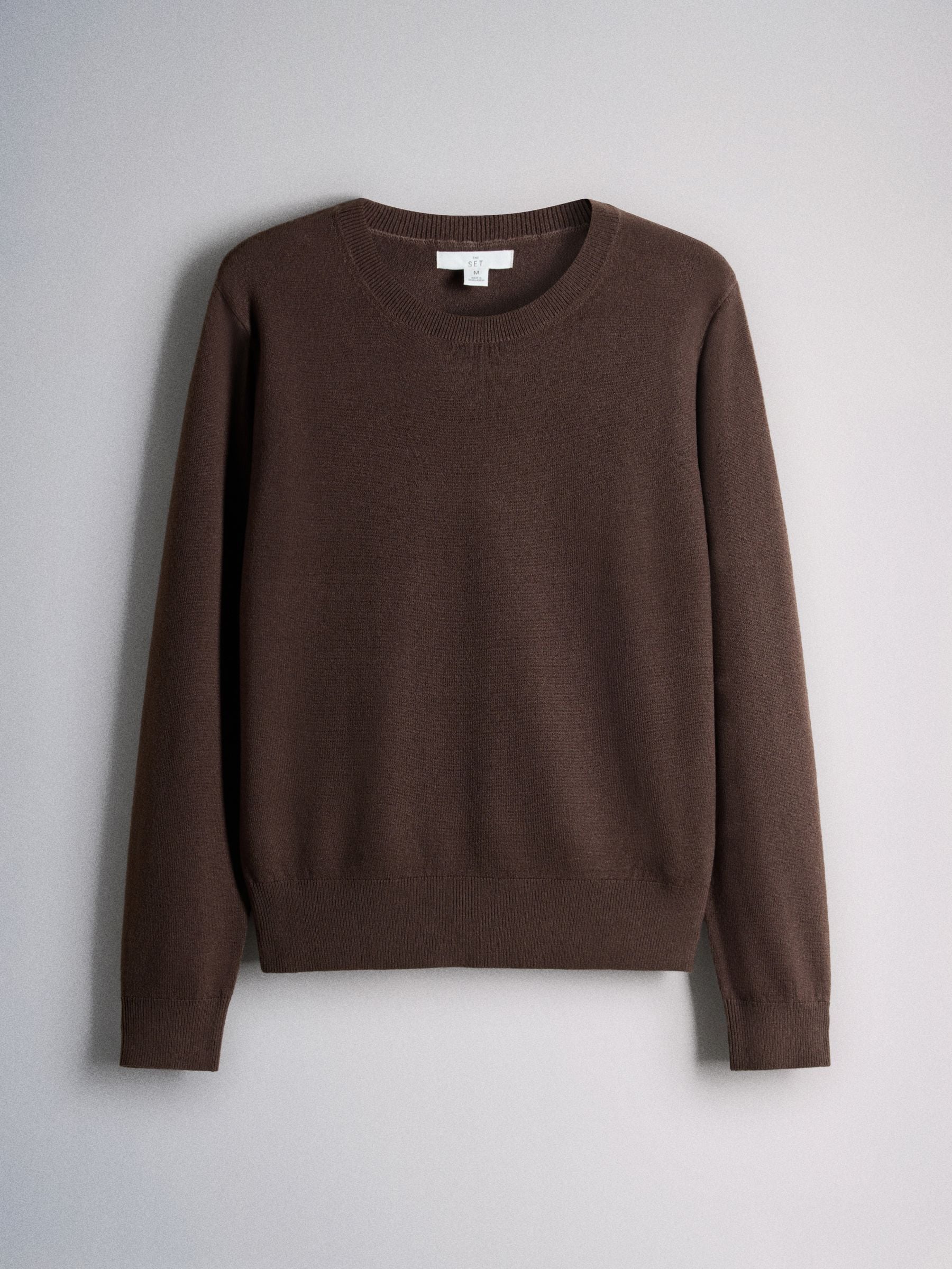 The Set 3 Pack Soft Knit Crew Neck Long Sleeve Jumpers - Caramel Brown/Chocolate Brown/Navy Blue - Regular - SIP Still Life