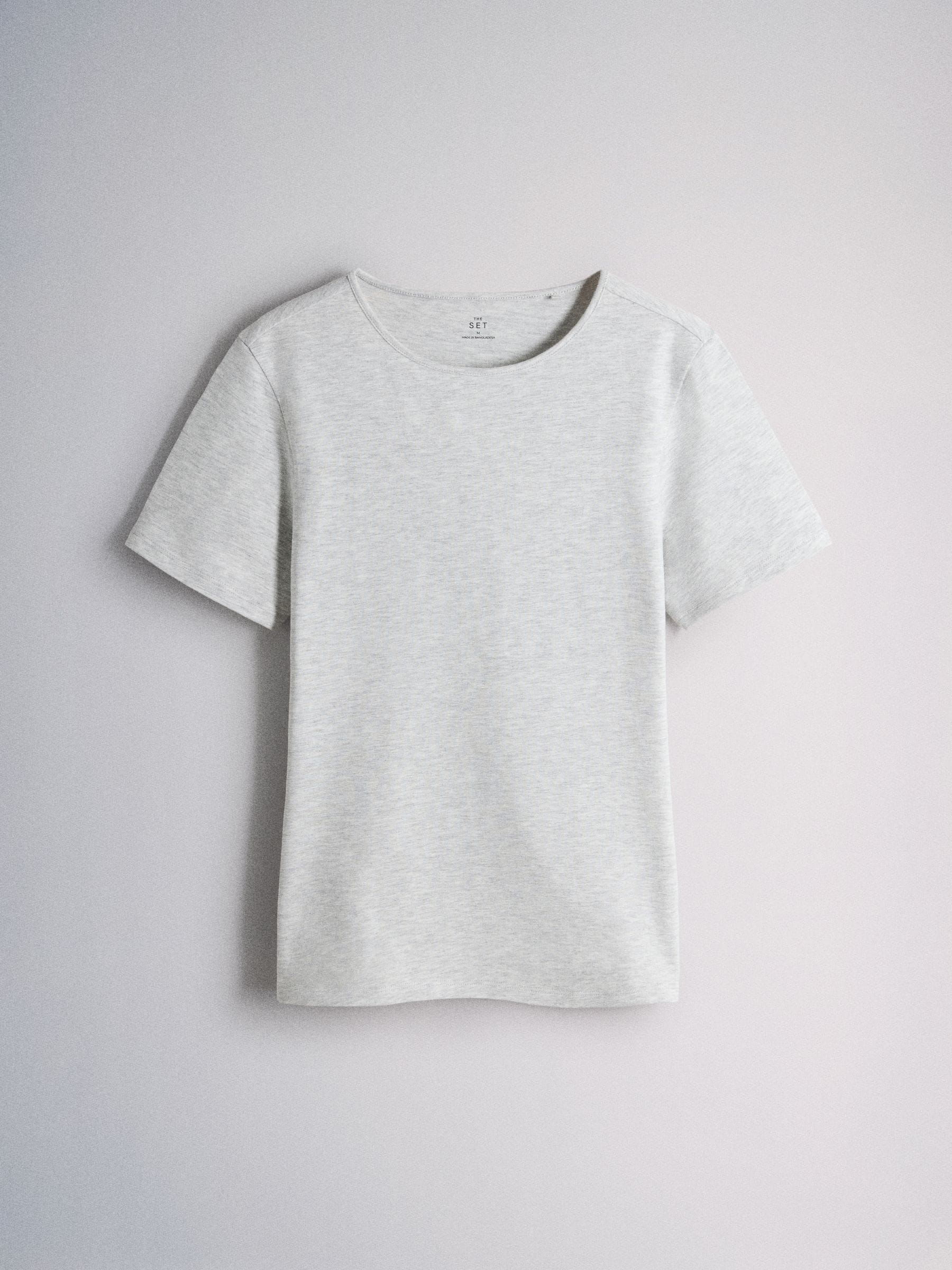 The Set 5 Pack Short Sleeve Skinny Fit Crew Neck T-Shirts - Navy Blue/Pink/Burgundy Red/Grey - Regular - SIP Still Life