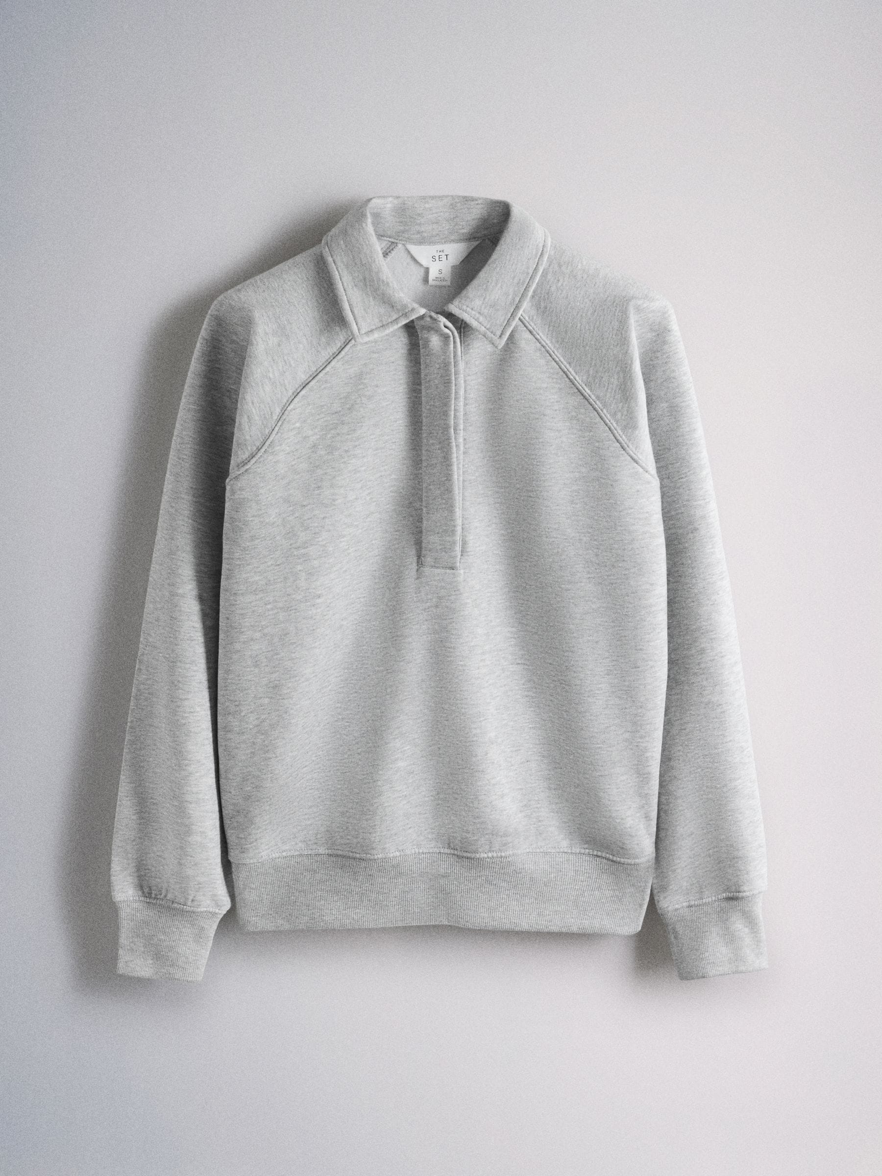 The Set 2 Pack Rugby Sweatshirts - Berry Pink/Grey Marl - Regular - SIP Still Life