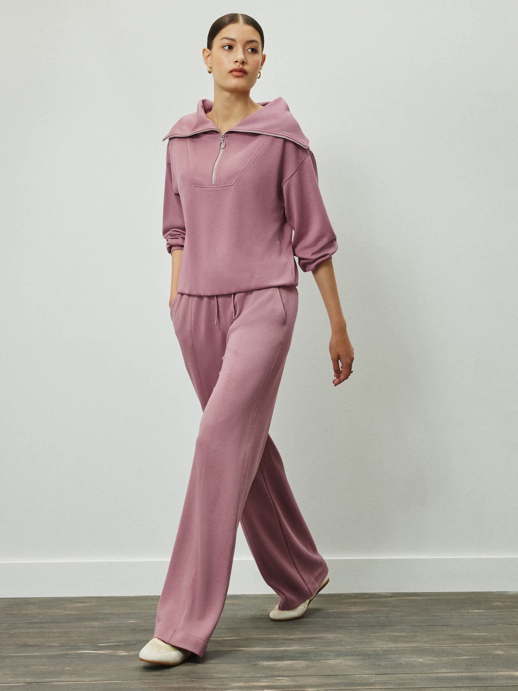 Wide Leg Joggers - Pink - Reg/Long - Location Worn