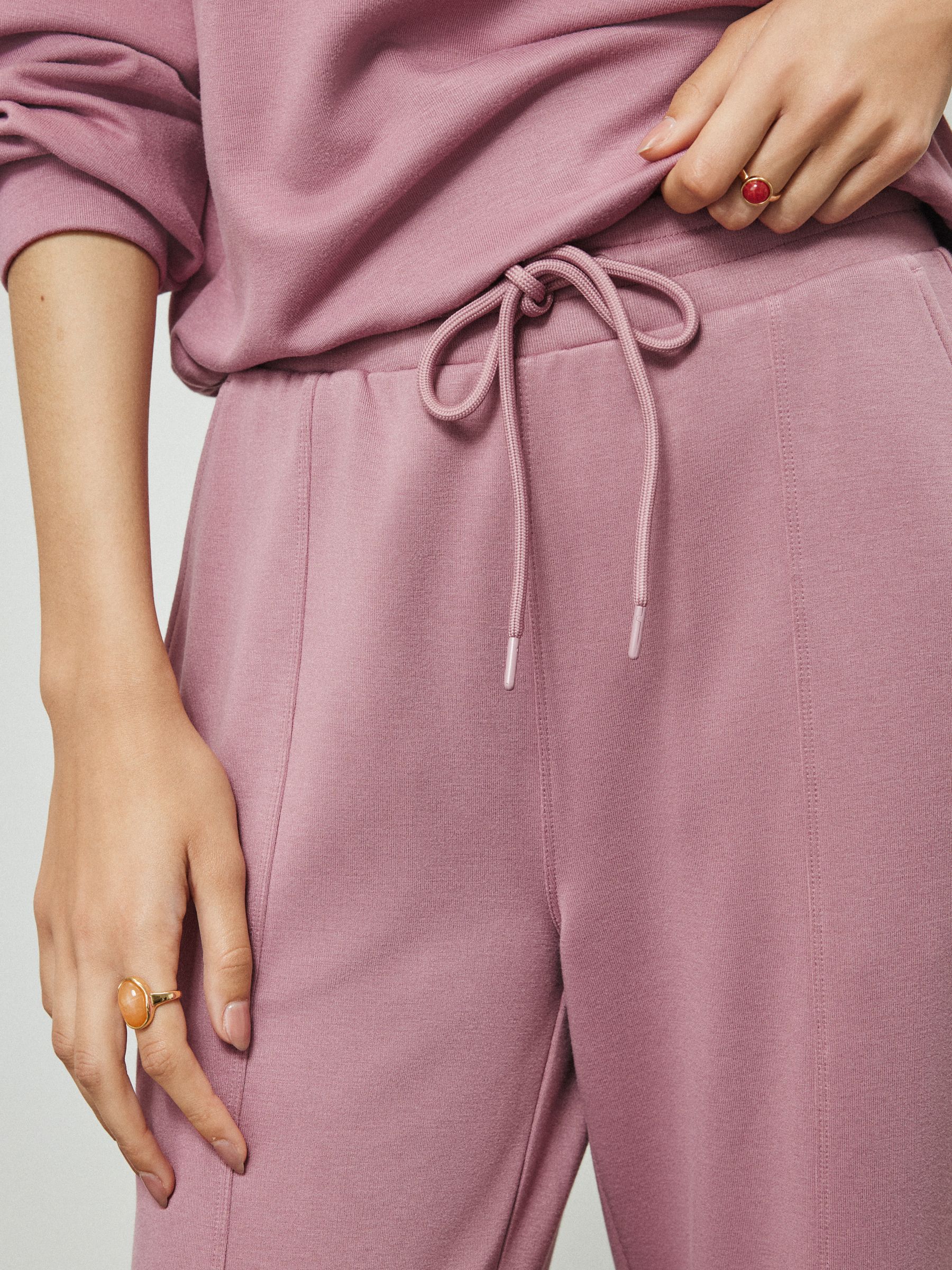 Wide Leg Joggers - Pink - Reg/Long - Location Worn