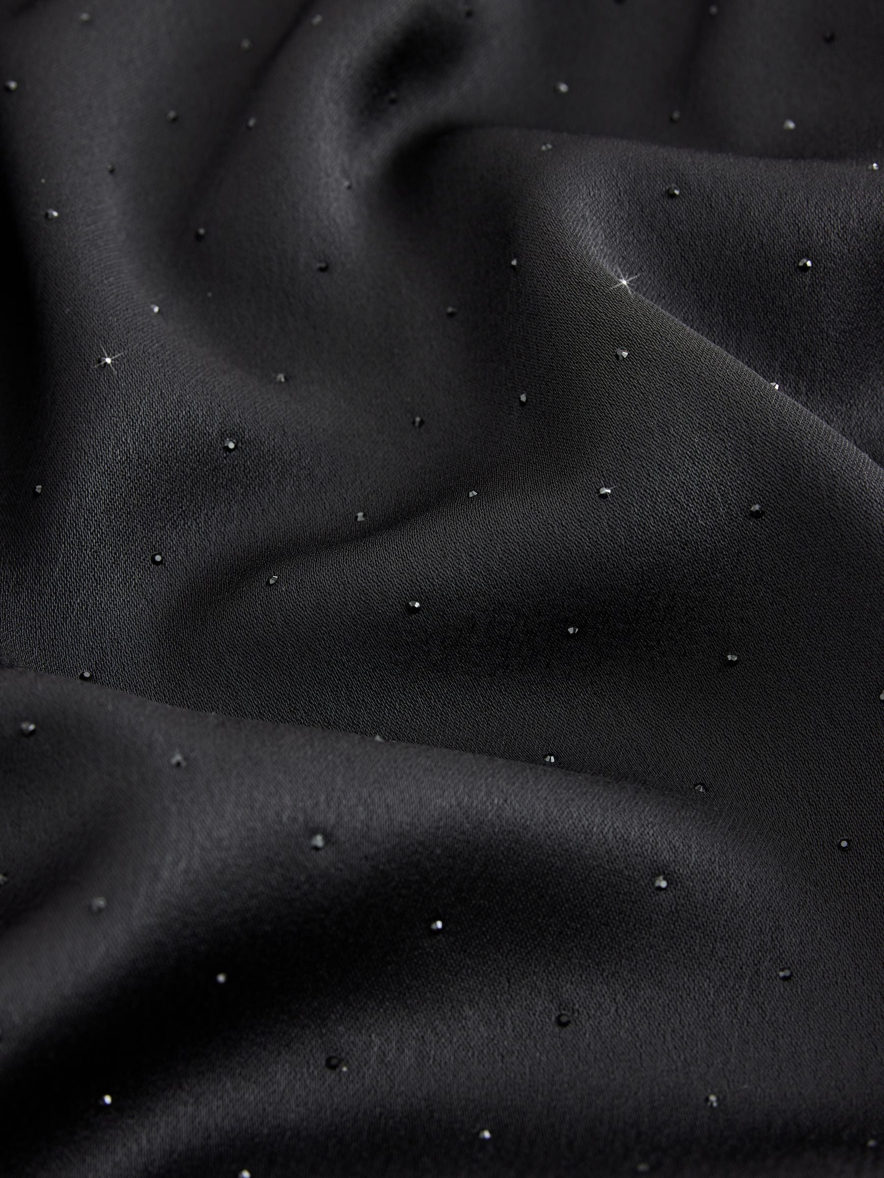 Embellished Satin Trousers - black - Regular - SIP Still Life