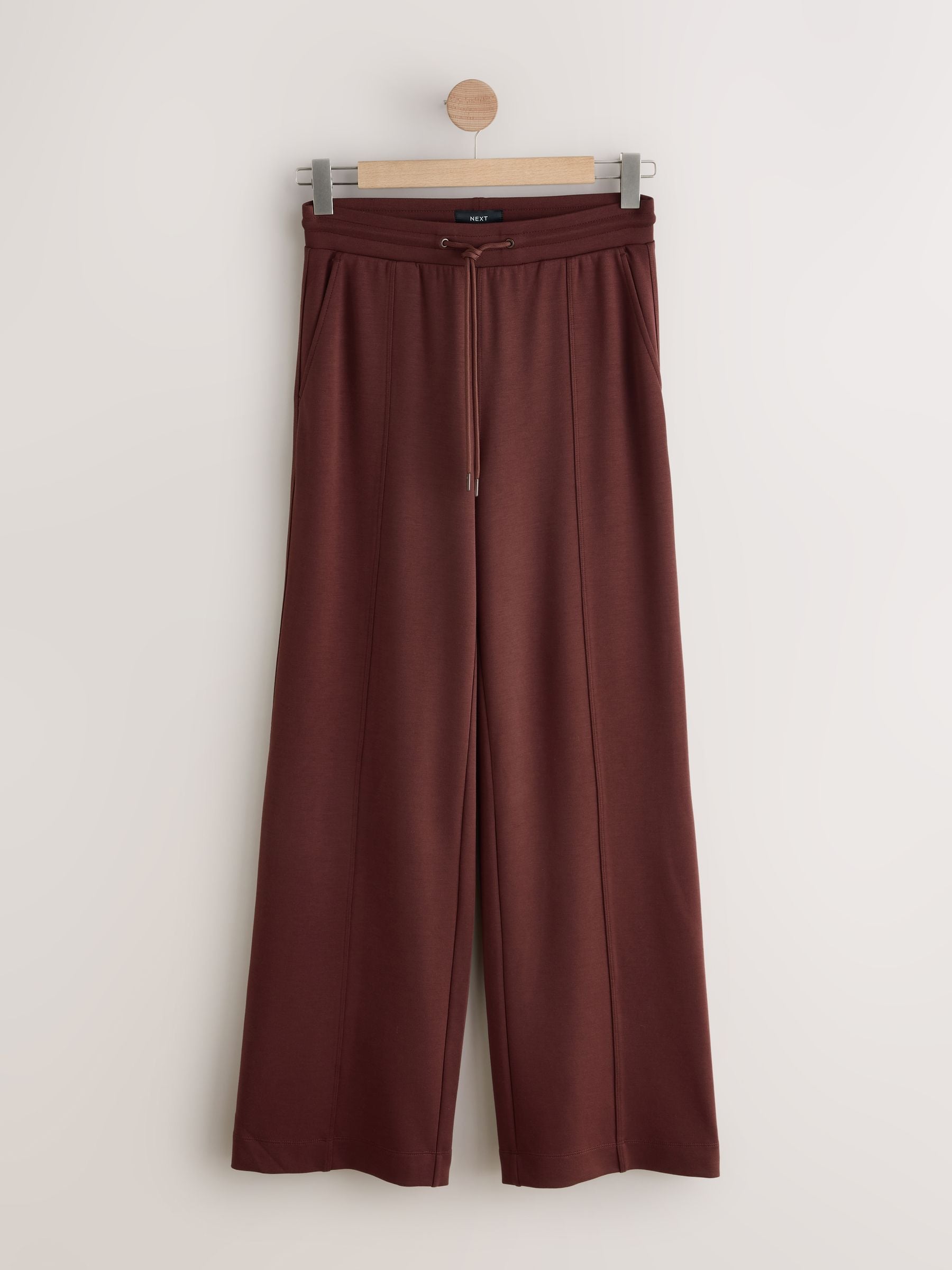 Wide Leg Joggers - Burgundy Red - Petite - SIP Still Life