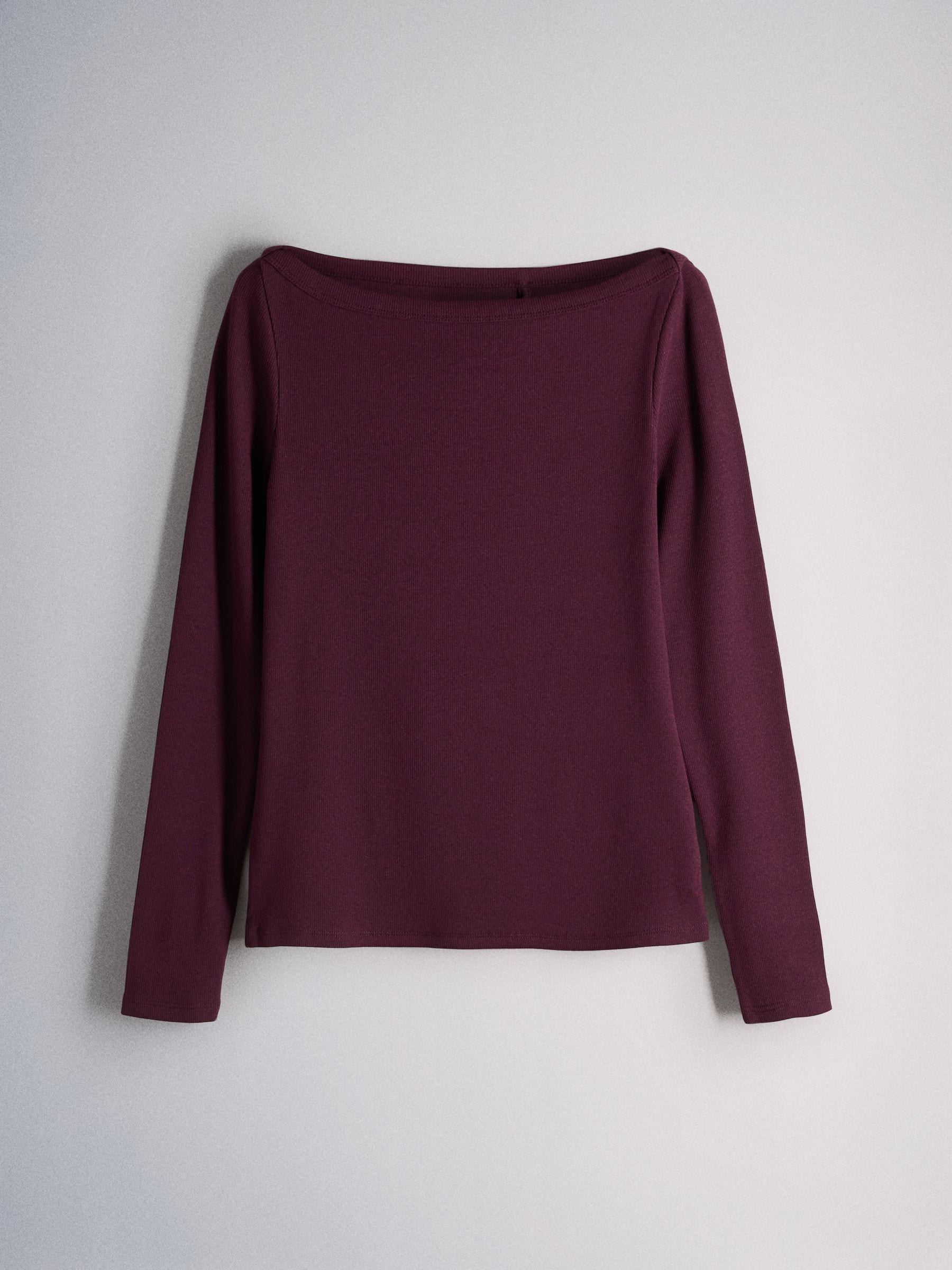 The Set 4 Pack Boat Neck Ribbed T-Shirts - Navy/Burgundy/Pink/White - Regular - SIP Still Life