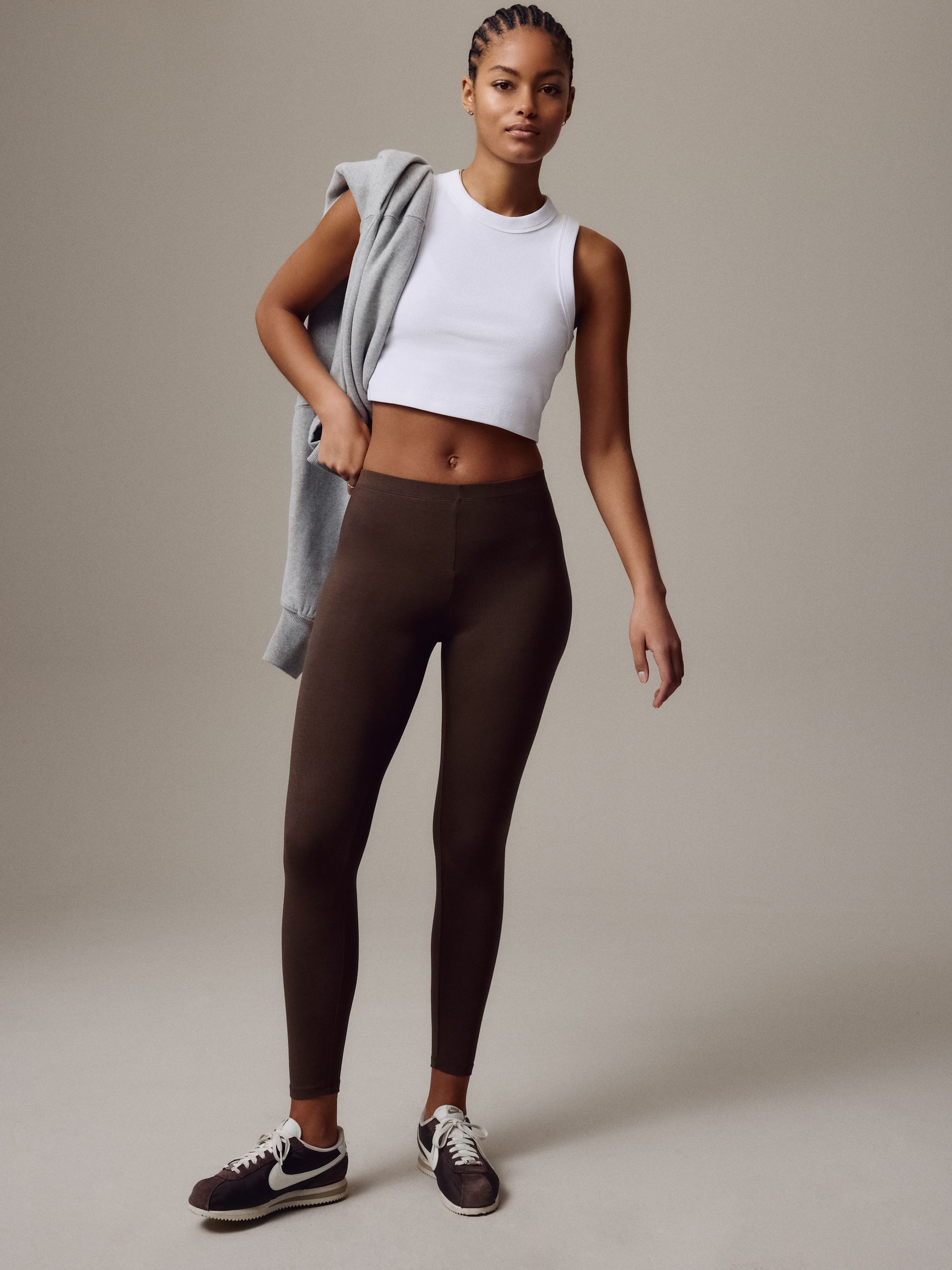 Full Length Leggings - Chocolate Brown - Regular - Location Worn