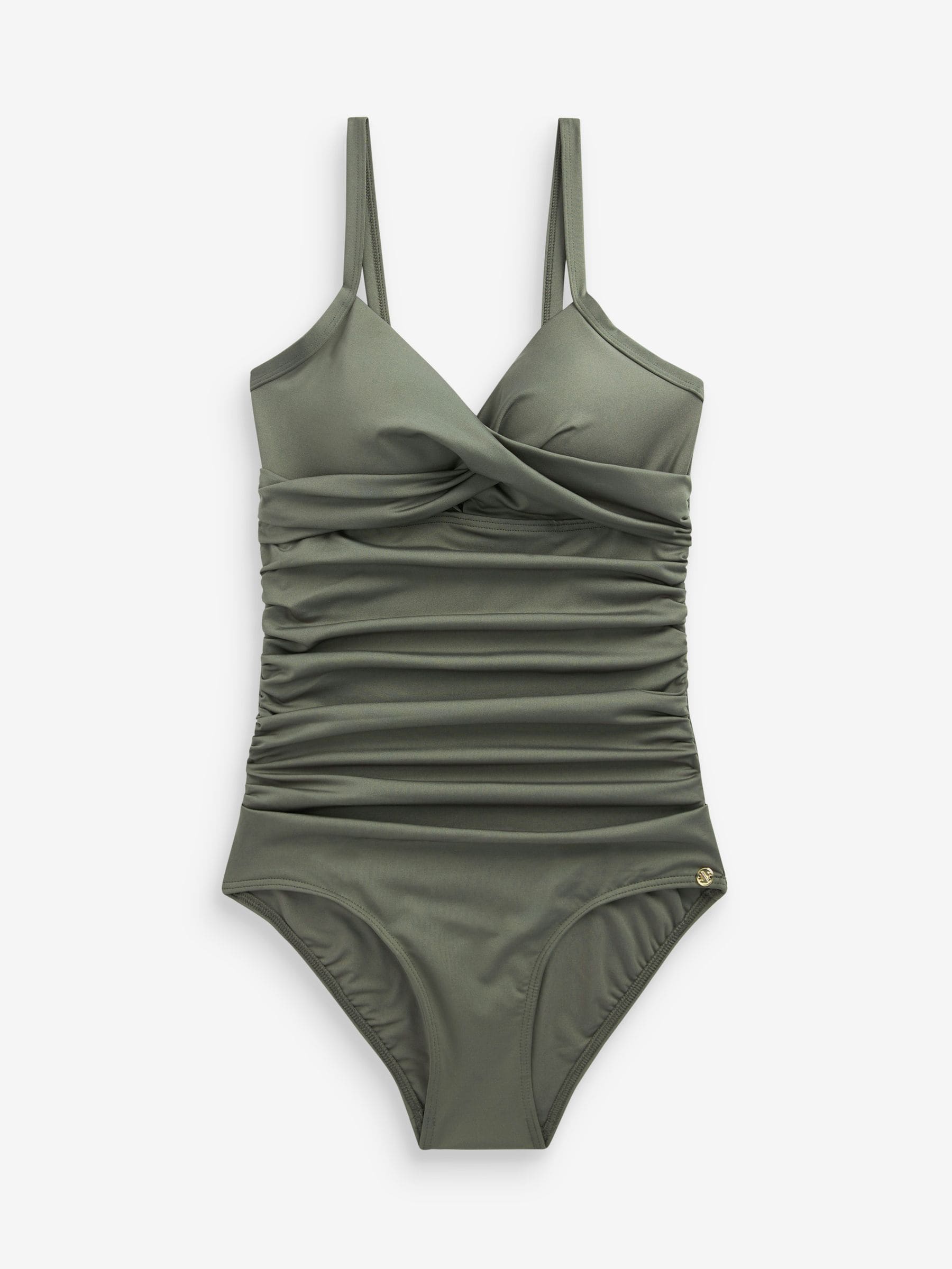 Shaping Tummy Control Swimsuit - Khaki Green - Regular - SIP Still Life