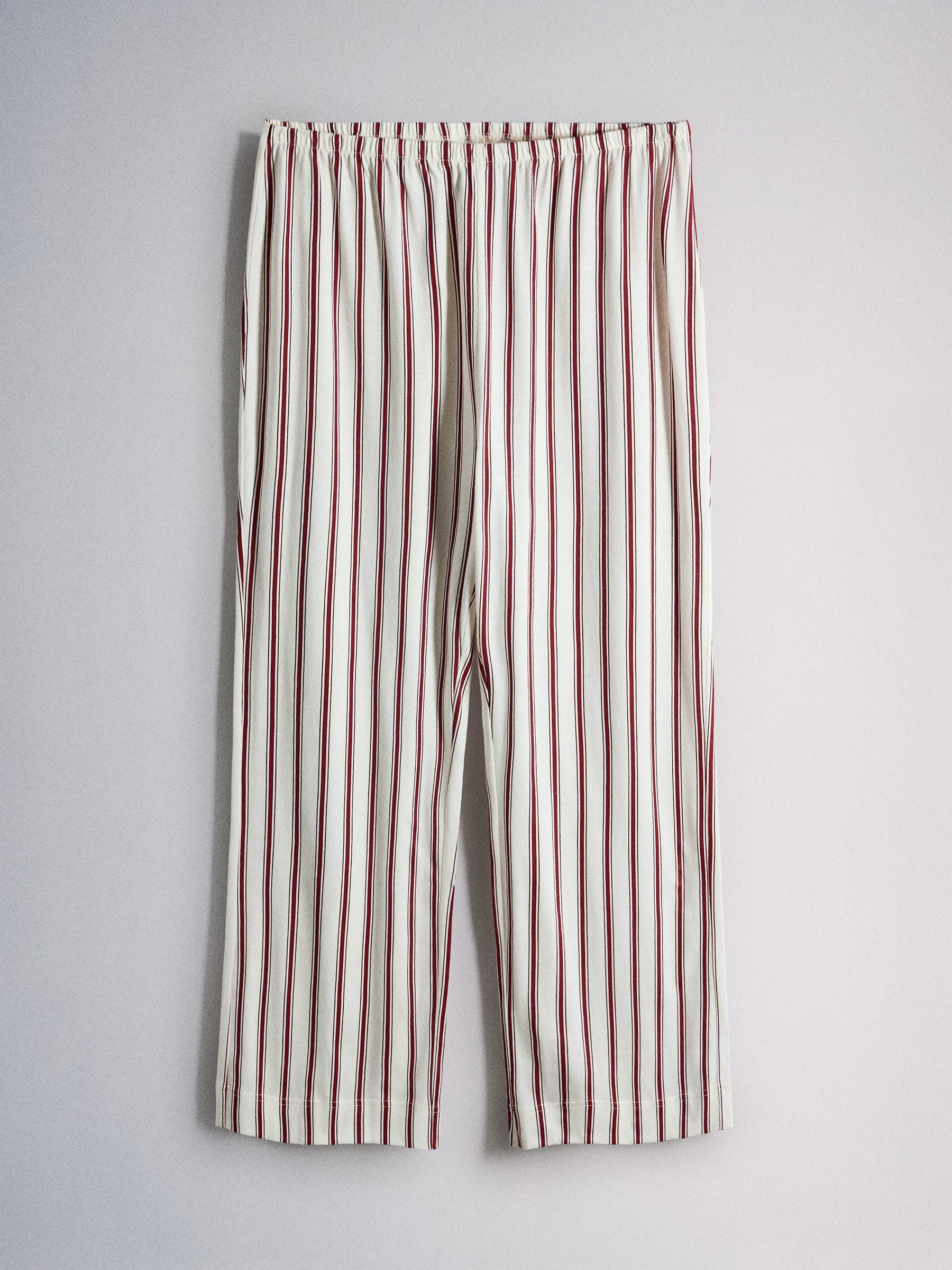 The Set 3 Pack Long Sleeve 100% Cotton Pyjamas - Brown Stripe/Neutral/Cream Red Stripe - Regular - SIP Still Life