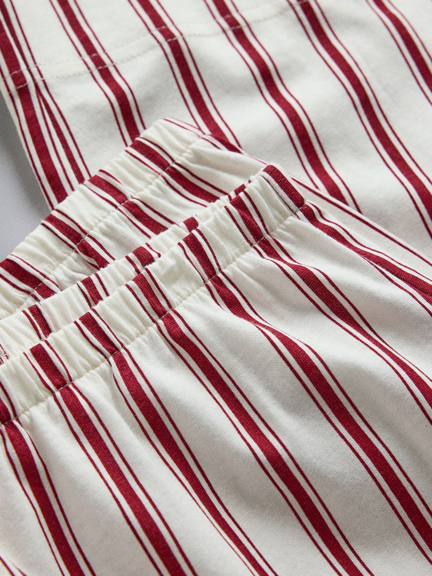 The Set 3 Pack Long Sleeve 100% Cotton Pyjamas - Brown Stripe/Neutral/Cream Red Stripe - Regular - SIP Still Life