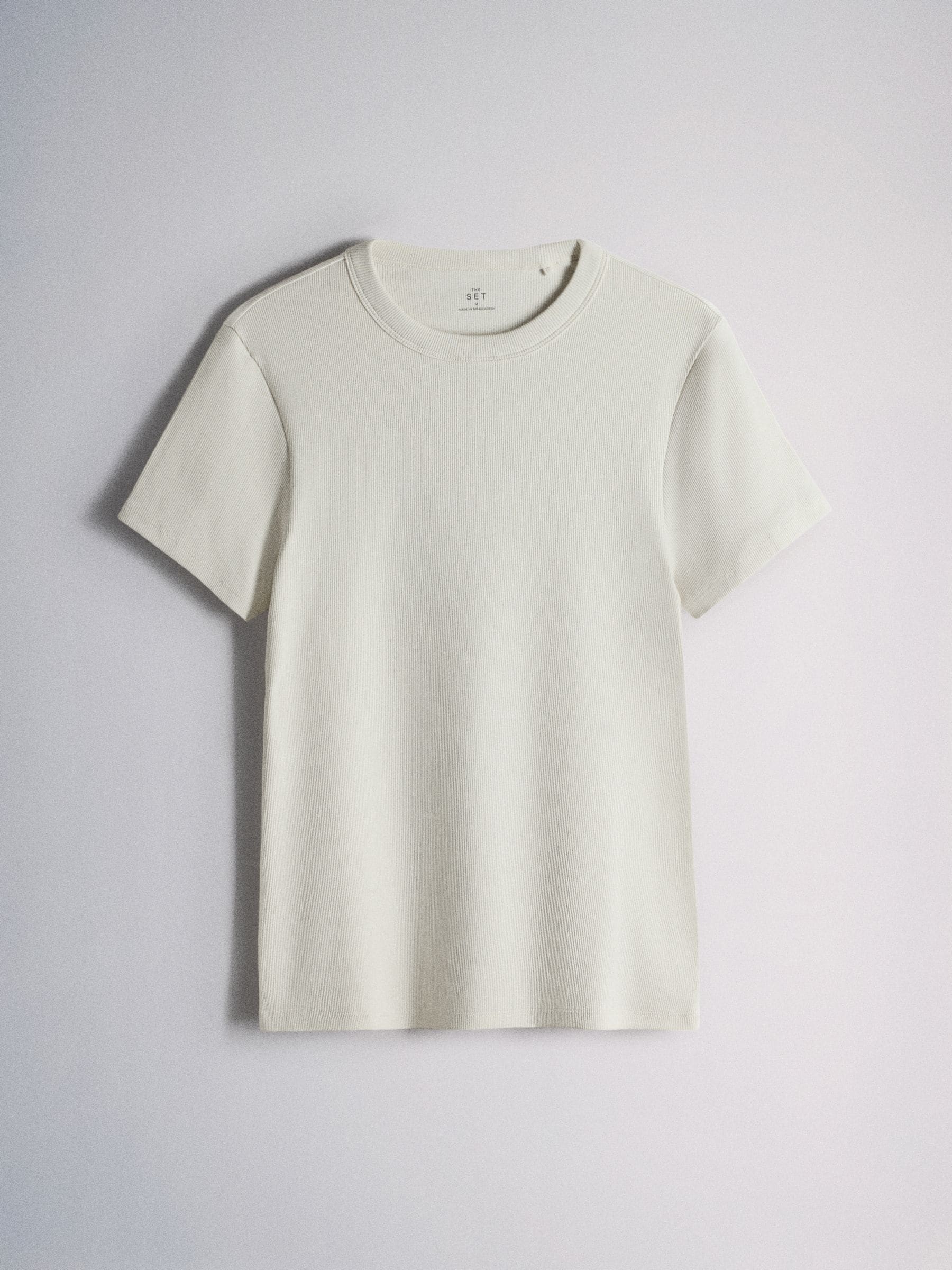 The Set 4 Pack Ribbed Short Sleeve T-Shirts - Pink/Burgundy/White/Neutral - Regular - SIP Still Life