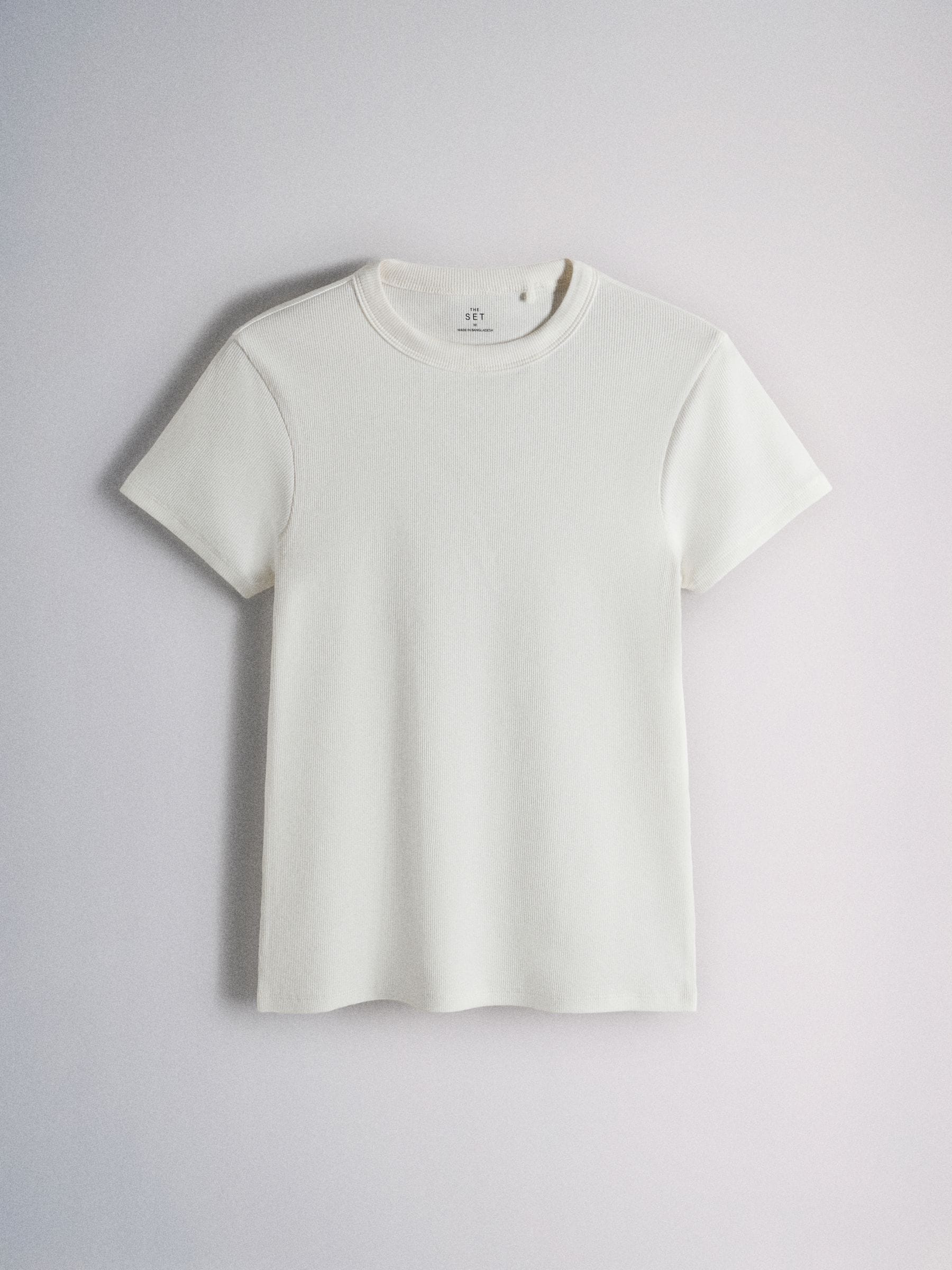 The Set 8 Pack Ribbed Short Sleeve T-Shirts - Black/Brown/Neutral/Oat/Cream/White - Regular - SIP Still Life