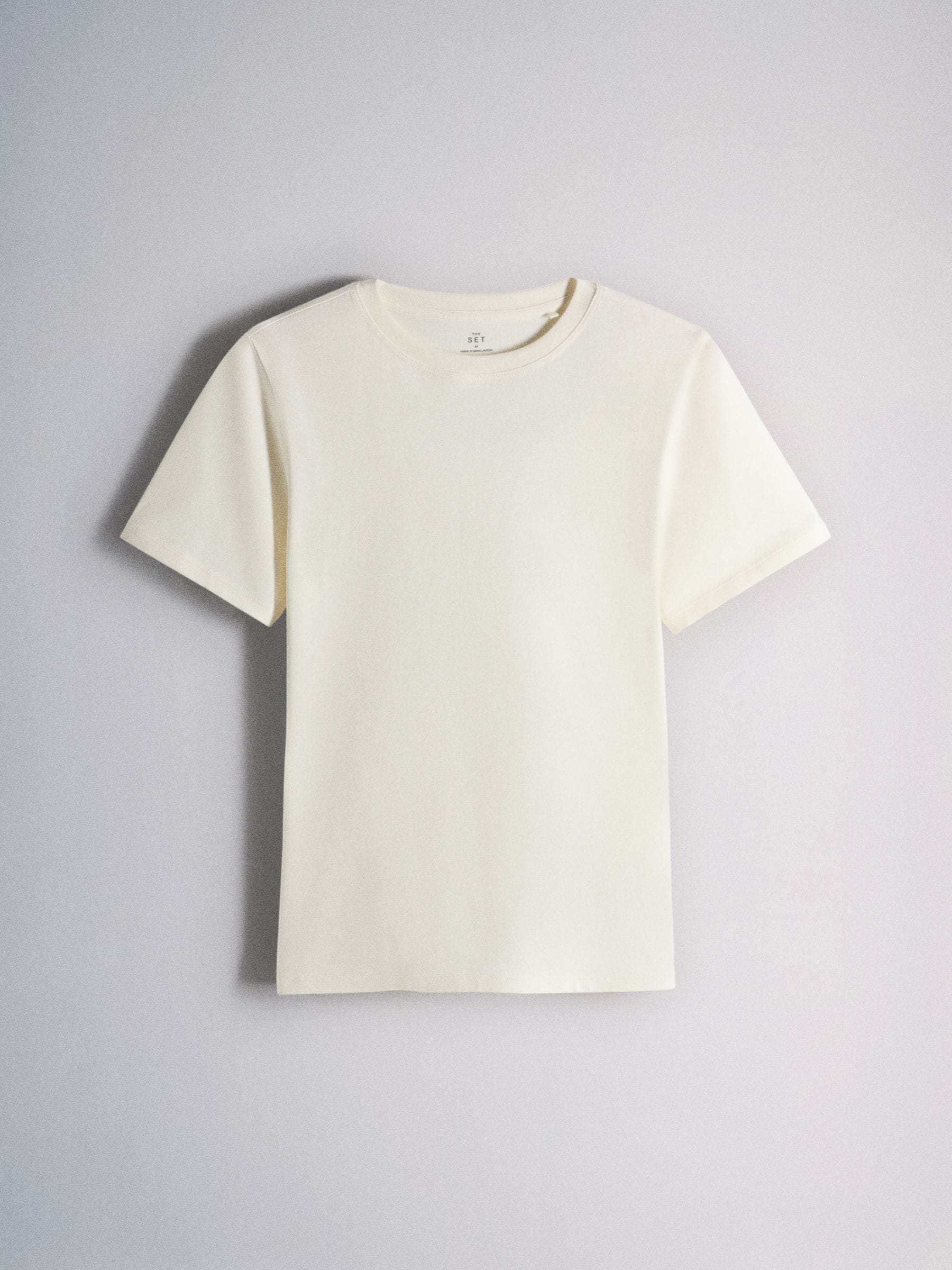 The Set 8 Pack Short Sleeve Skinny Fit Crew Neck Tops - Neutral/Black/Brown/White - Regular - SIP Still Life