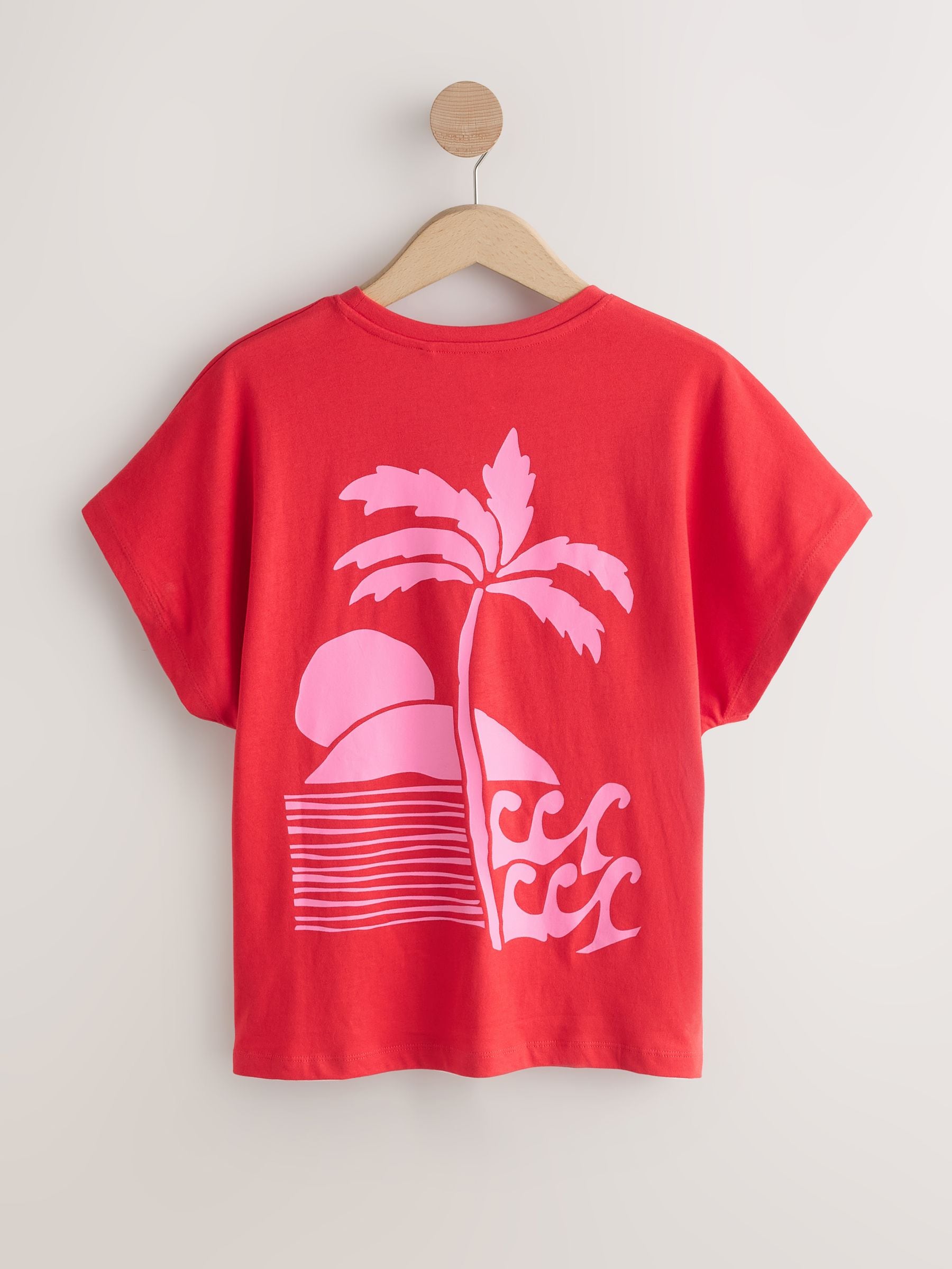Short Sleeve Pyjamas - Red Palm - Regular - SIP Still Life