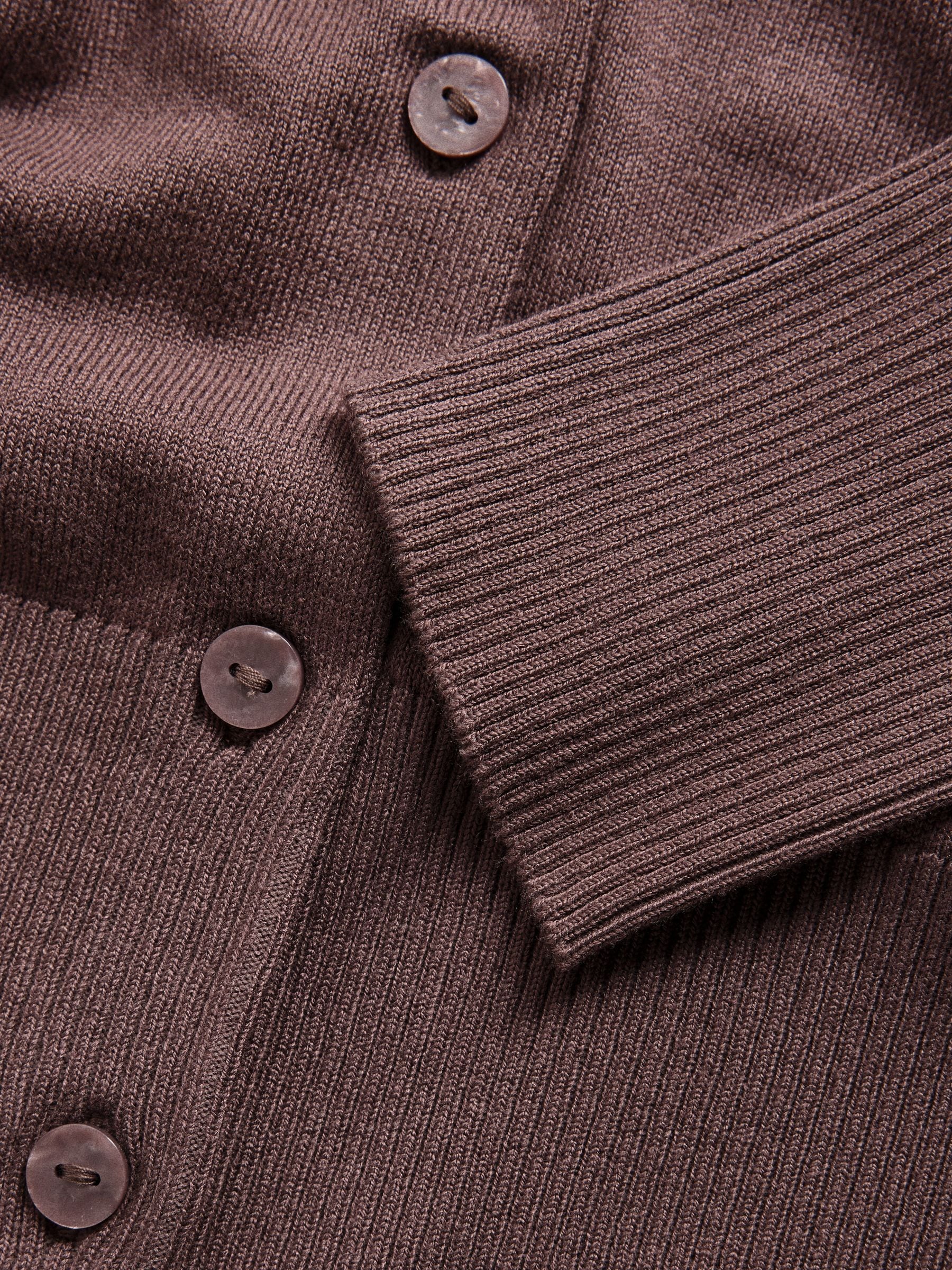The Set 4 Pack Fine Knit Button Through Cardigan - Navy Blue/Light Brown/Plum/Pink - Regular - SIP Still Life