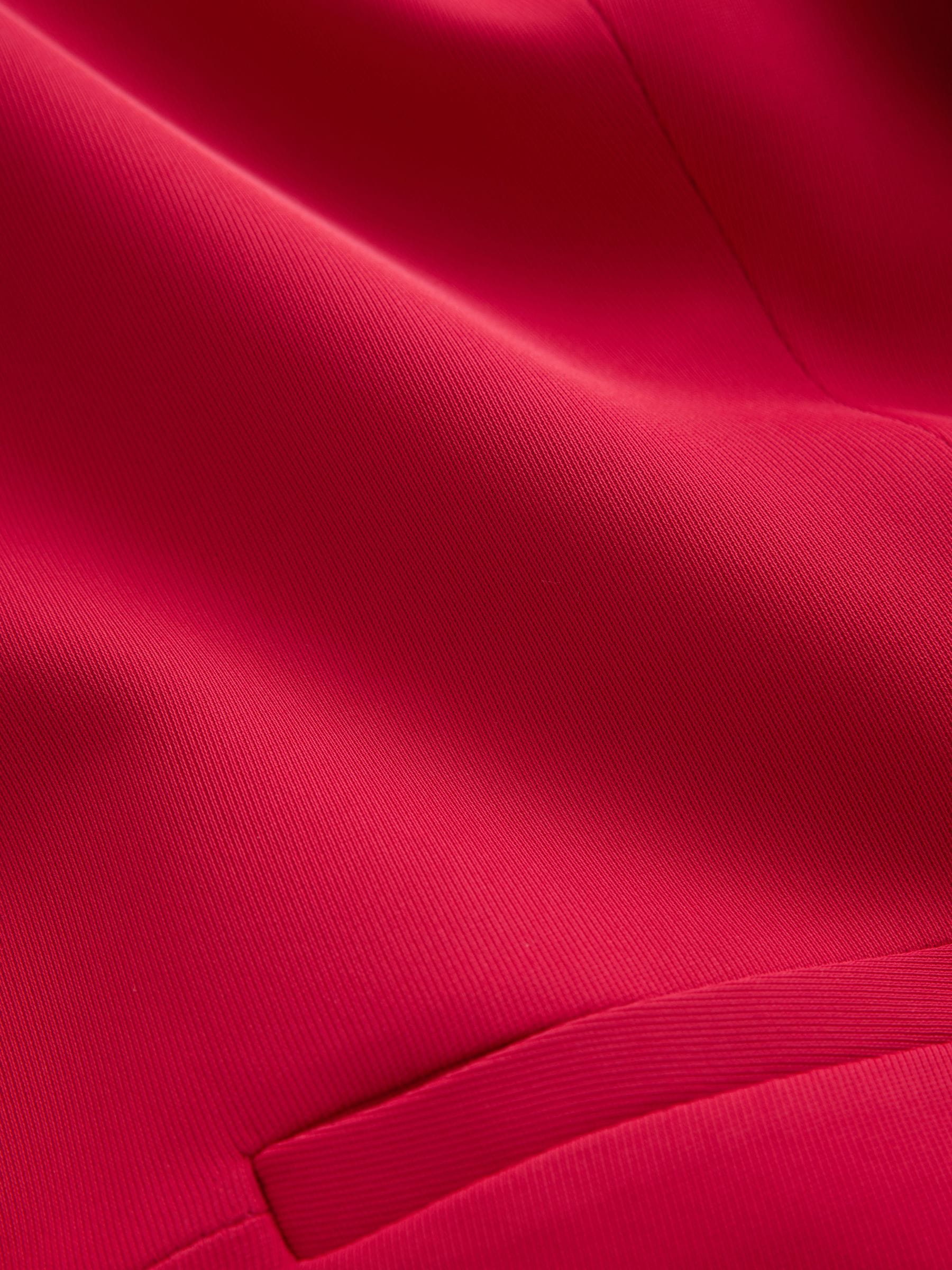 Relaxed Ruched Sleeve Blazer - Red - Regular - SIP Still Life