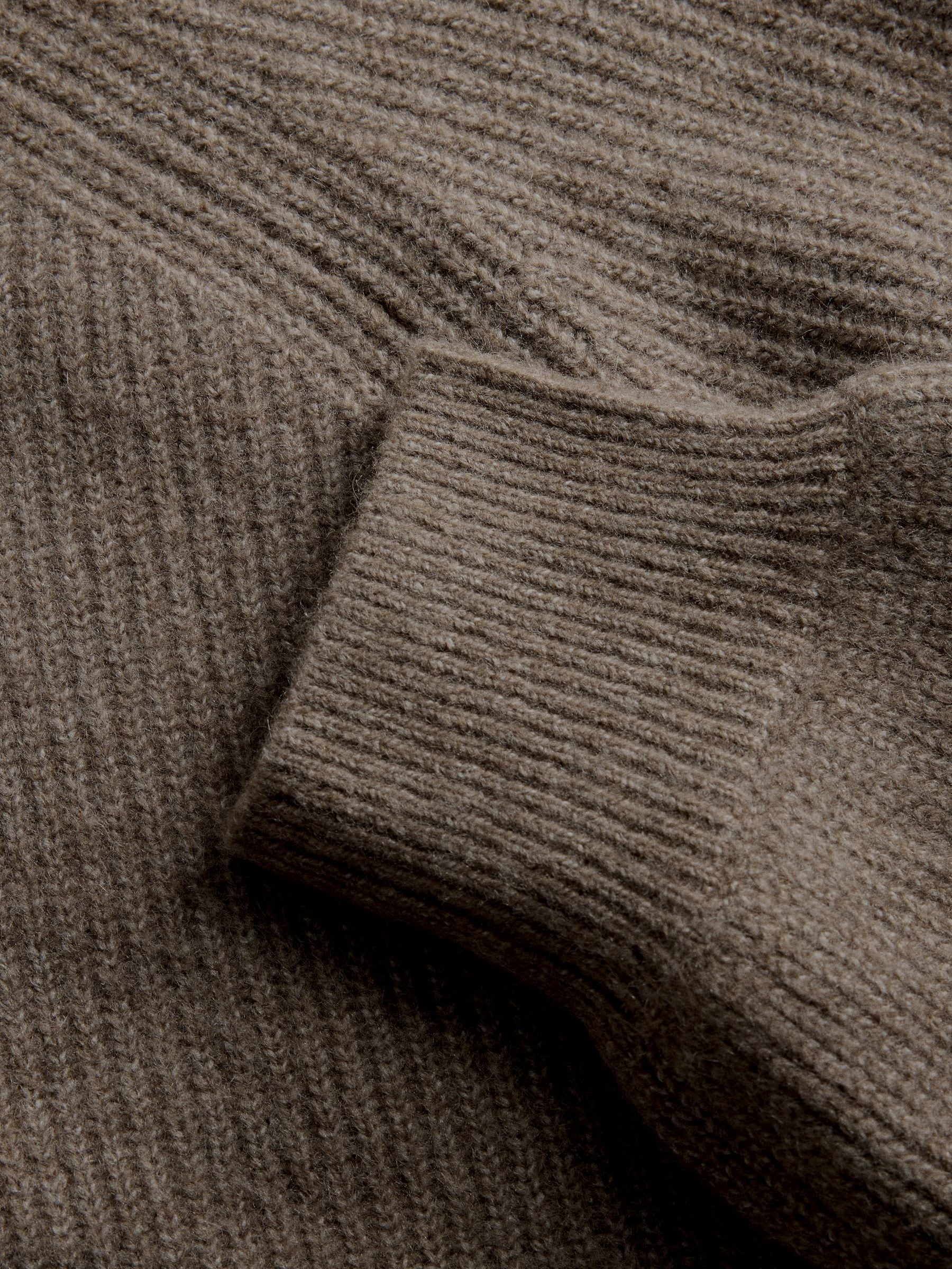 The Set 2 Pack Quarter Zip Jumpers With Wool - Creme  Mink Marl/Brown - Regular - SIP Still Life
