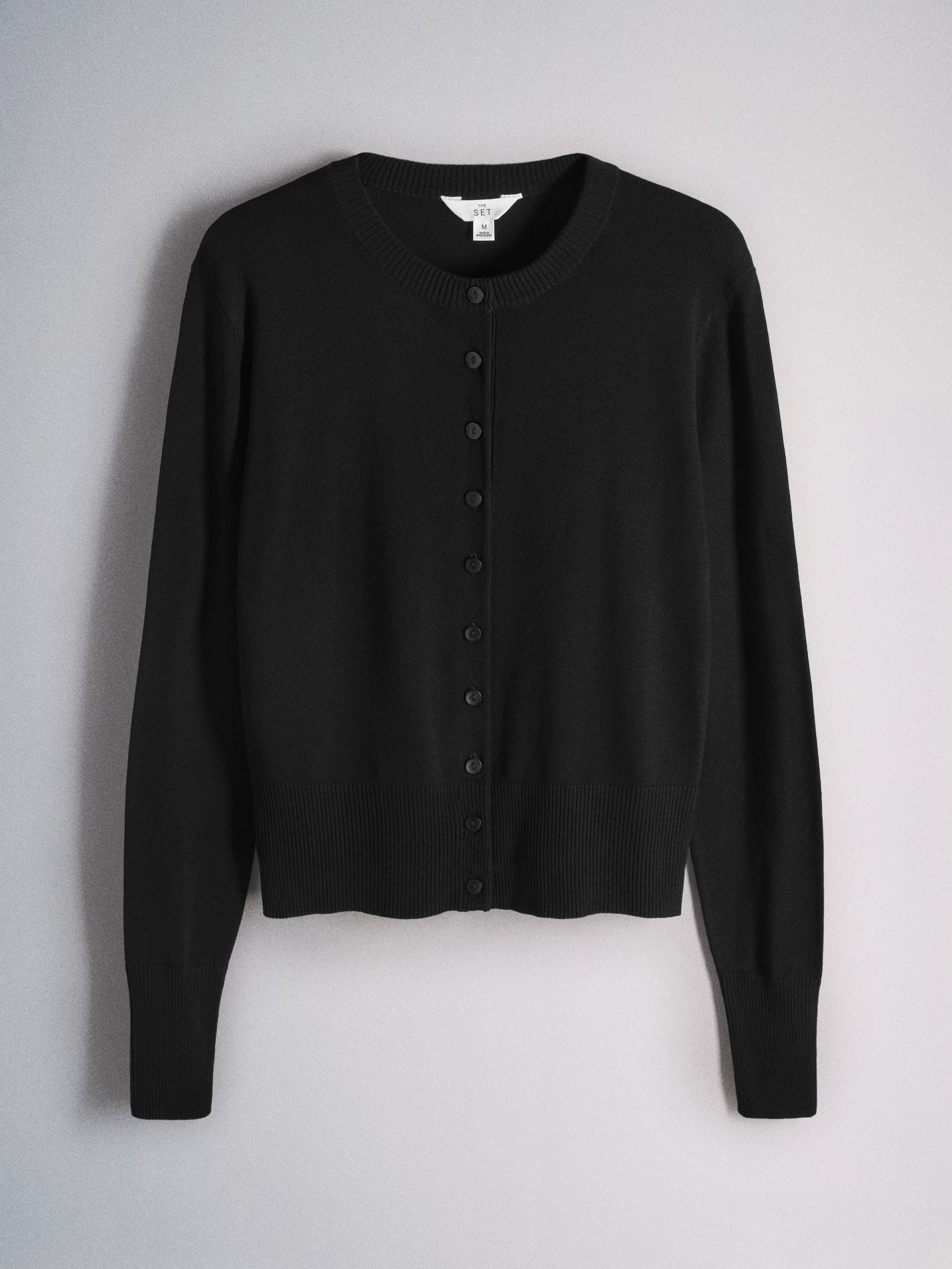 The Set Fine Knitted Crew Neck Jumpers - Cinder Brown/Black - 2 Pack - SIP Still Life
