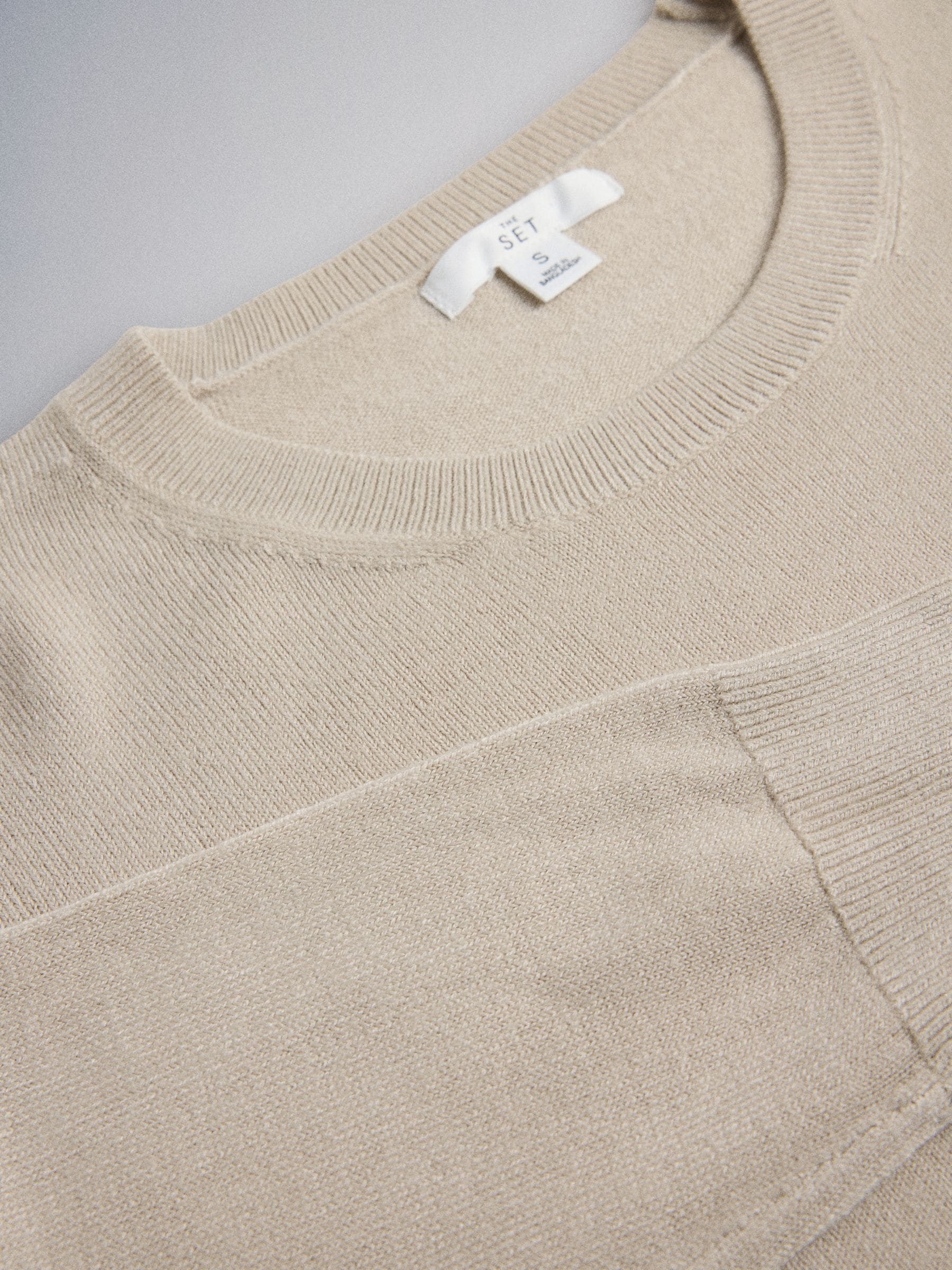 The Set 3 Pack Soft Knit Crew Neck Long Sleeve Jumpers - Cream/Light Brown/Chocolate Brown - Regular - SIP Still Life