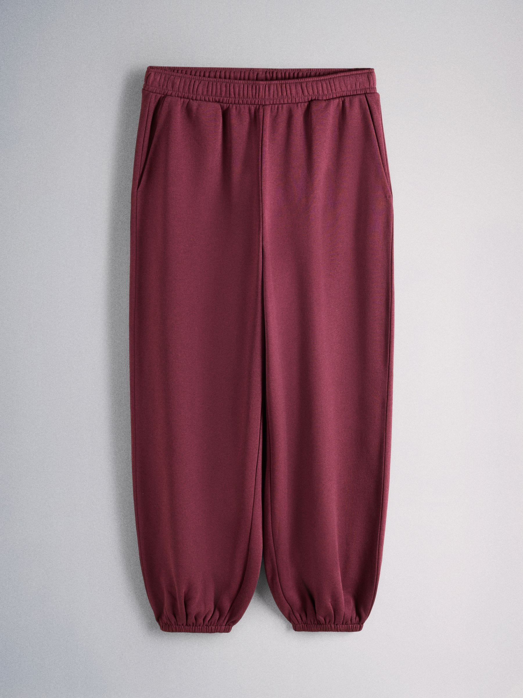 The Set 2 Pack Fold Over Waistband Joggers - Berry/Grey Marl - Regular - SIP Still Life