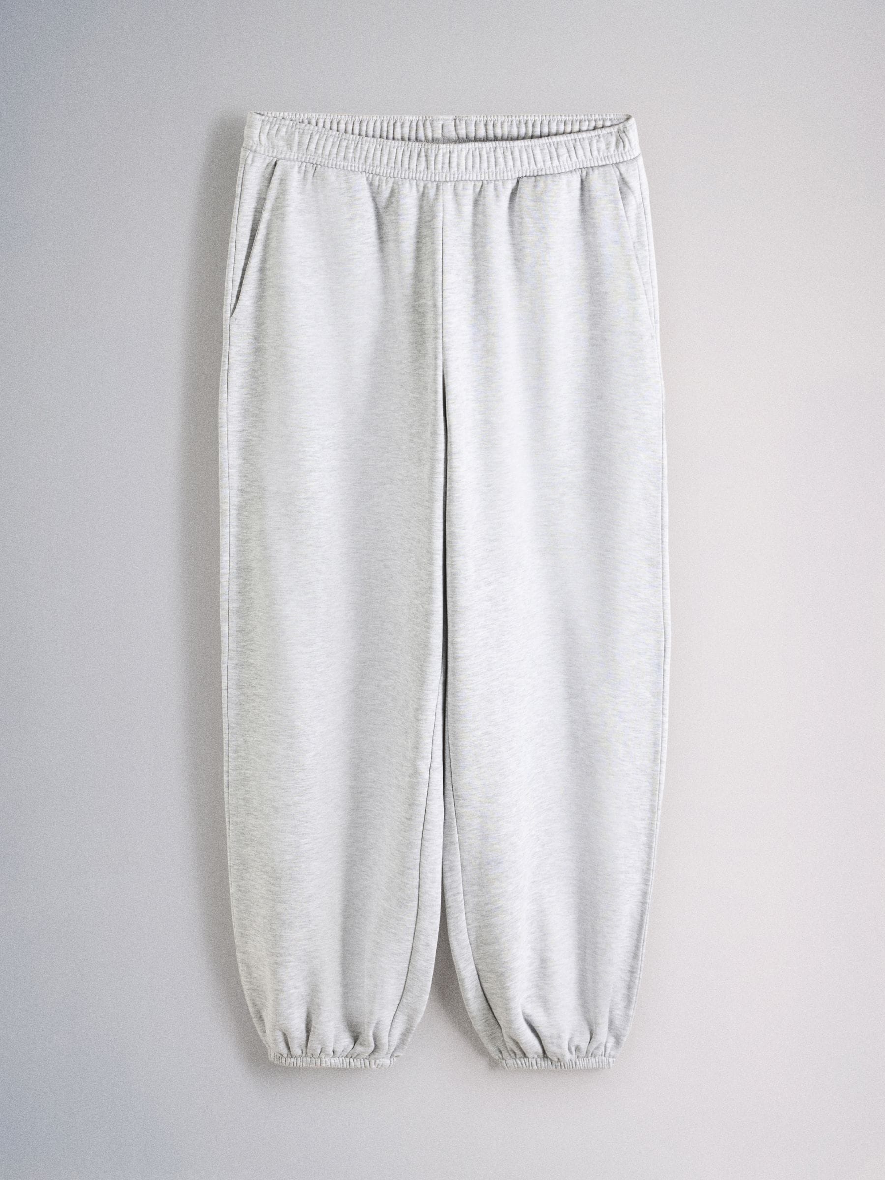 The Set 2 Pack Fold Over Waistband Joggers - Berry/Grey Marl - Regular - SIP Still Life