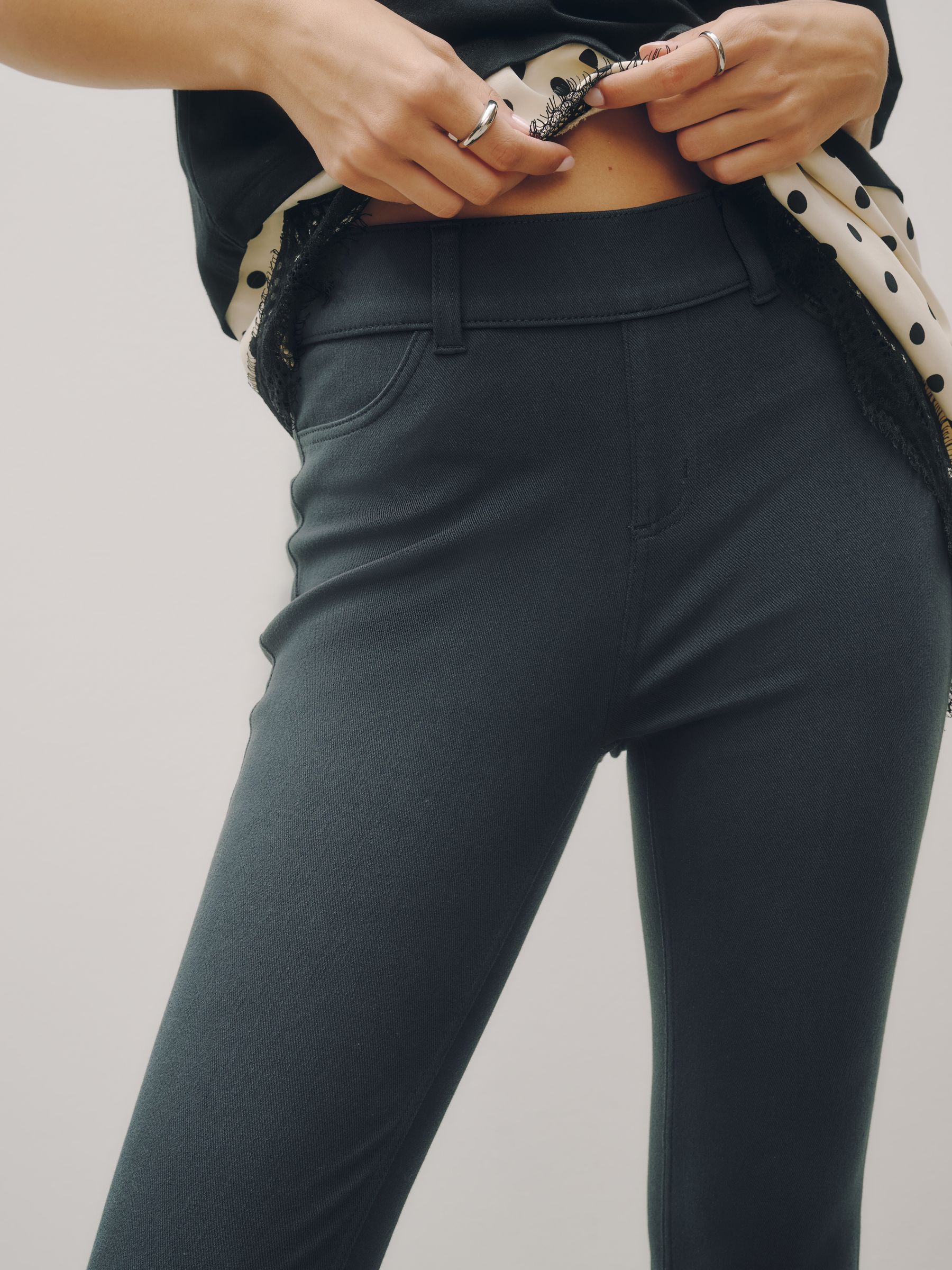 Jersey Bootcut Leggings - Teal Blue - Regular - SIP Worn