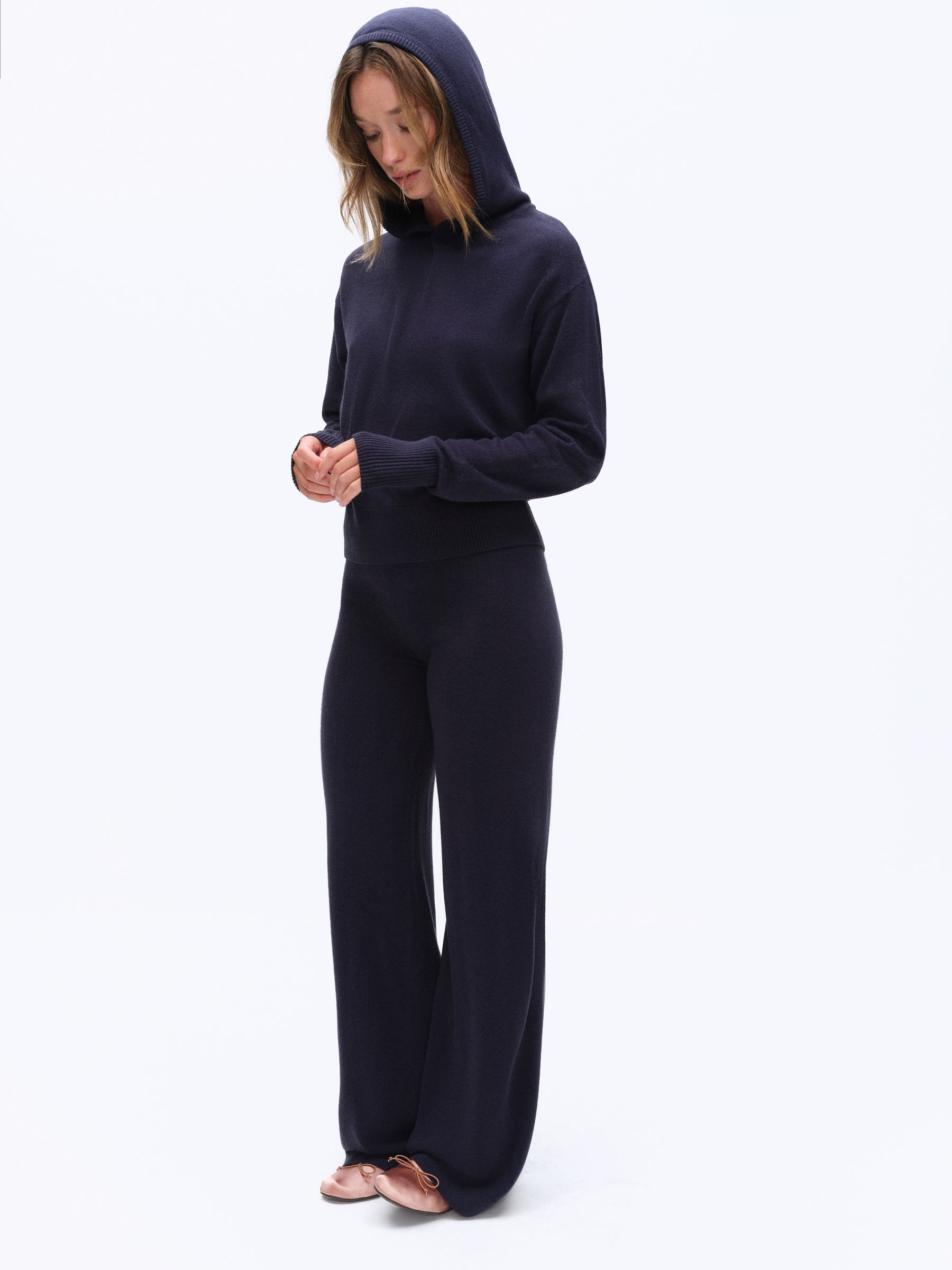 The Set Hoodies And Joggers Set - Navy Blue - Regular - SIP Worn