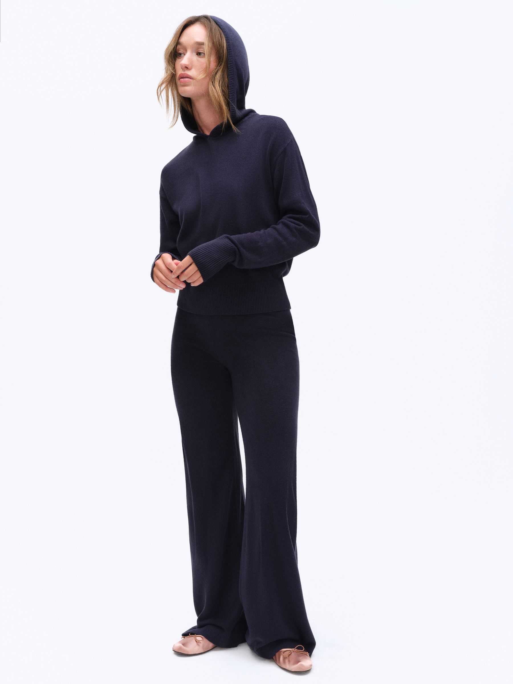 The Set Hoodies And Joggers Set - Navy Blue - Regular - SIP Worn