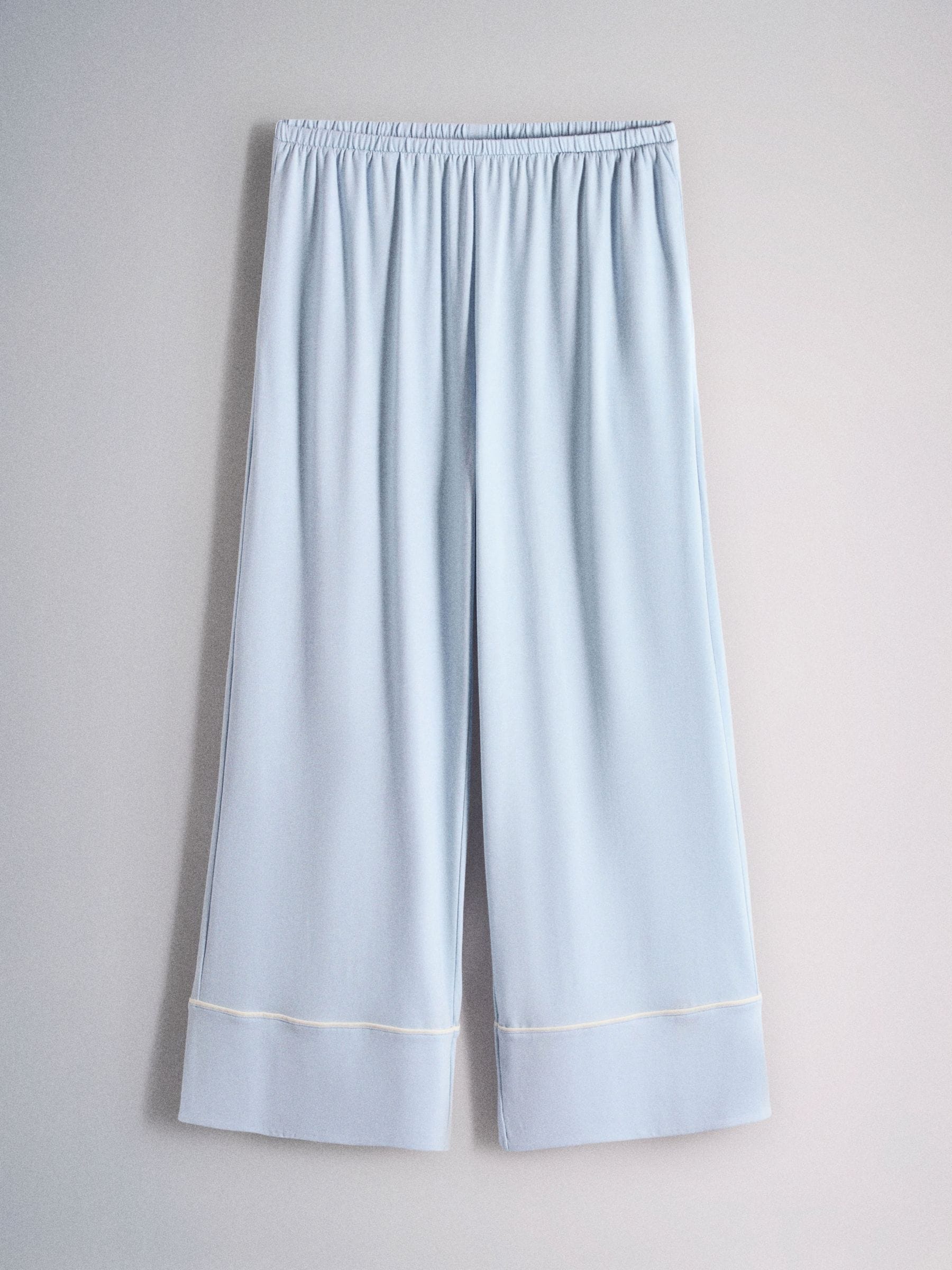 The Set 2 Pack Viscose Blend Button Through Long Pyjamas - Blue/Print - Regular - SIP Still Life
