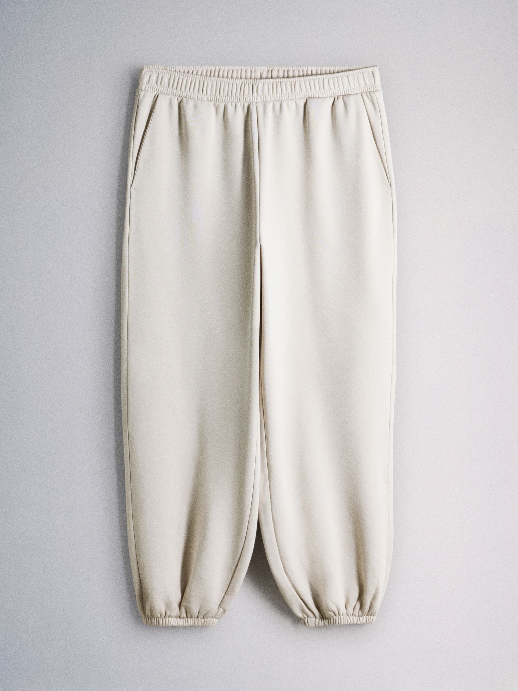 The Set 2 Pack Fold Over Waistband Joggers - Brown/Cream - Regular - SIP Still Life