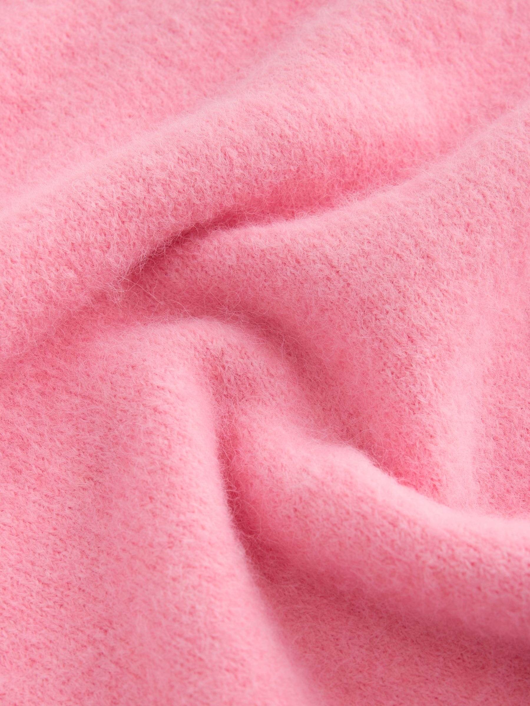 Long Sleeve Crew Neck Knitted Jumper With Wool - Pink - Regular - SIP Still Life