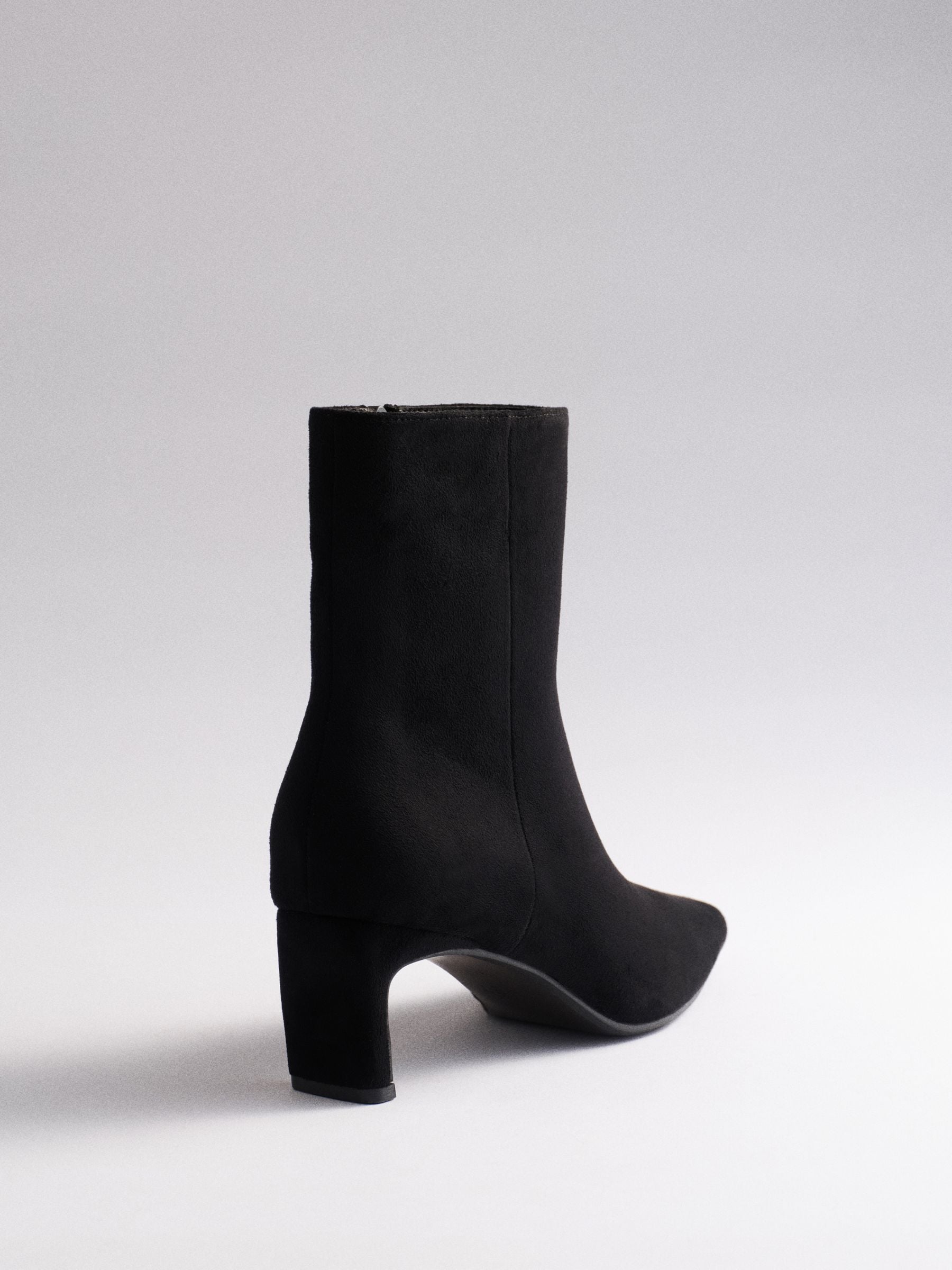 The Set Chisel Toe Heel Ankle Boots - Black - Regular - SIP Still Life