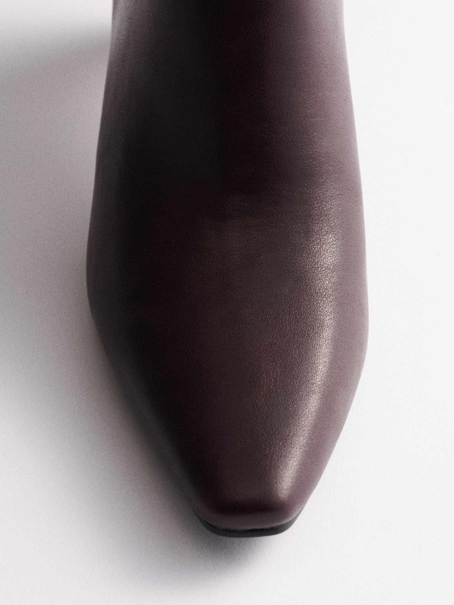 The Set Chisel Toe Heel Ankle Boots - Burgundy Red - Regular - SIP Still Life