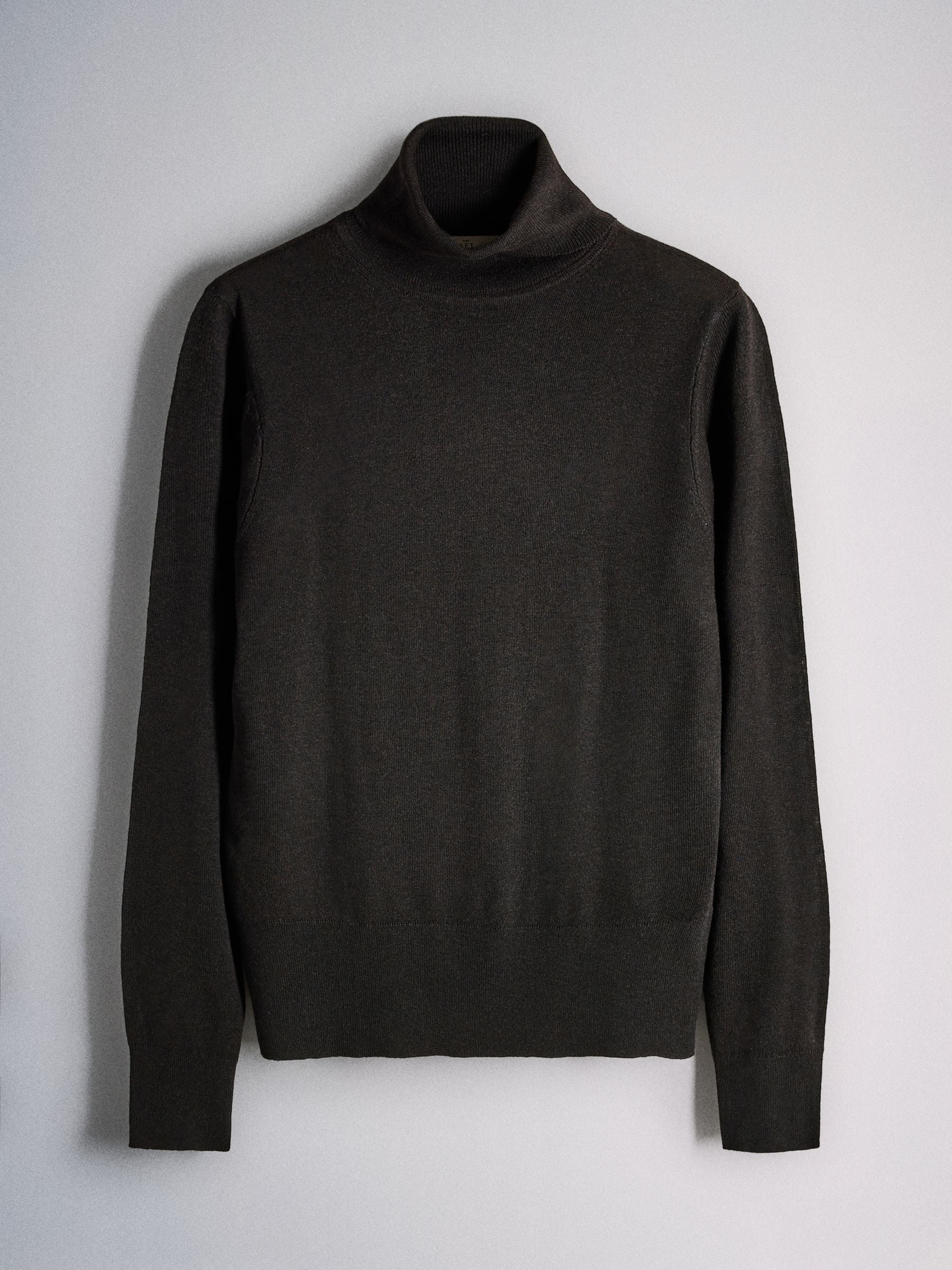 The Set 4 Pack Roll Neck Jumpers With Wool - Forest Green Syrah/Red Ganache/Brown Goat/Beige - Regular - SIP Still Life