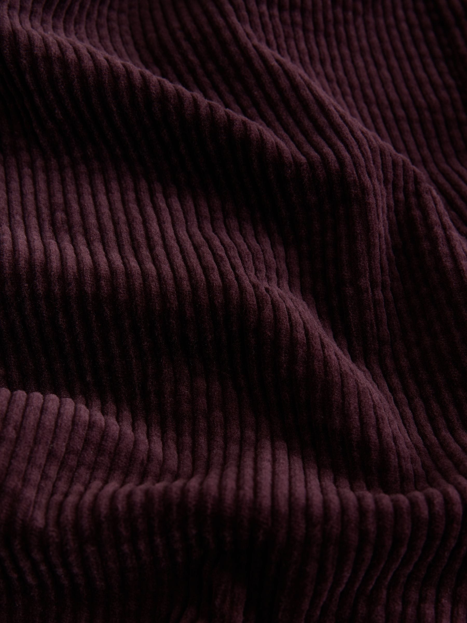 Wide Leg Soft Cord Trousers - Burgundy Red - Regular - SIP Still Life