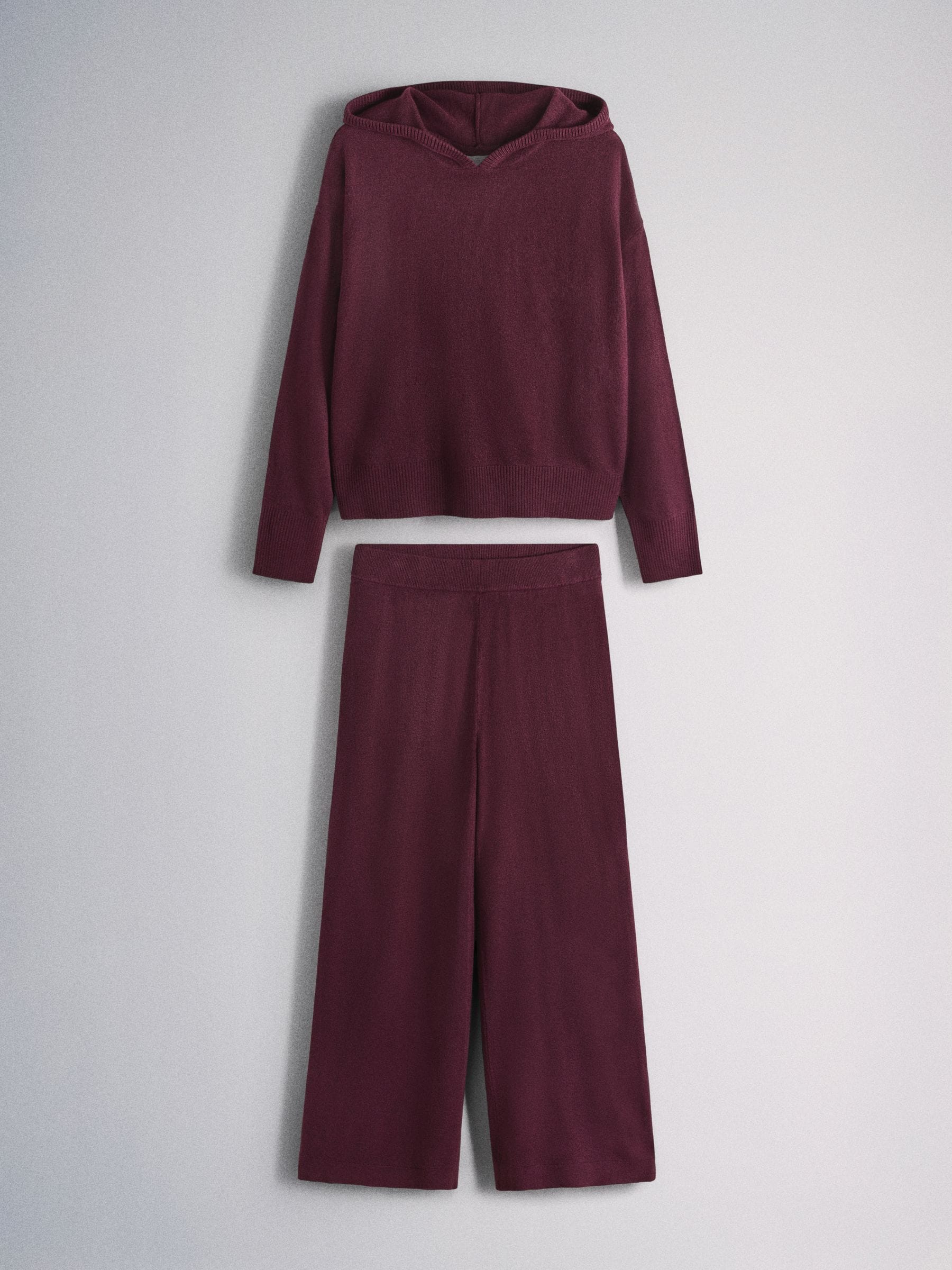 The Set Hoodies And Joggers Set - Burgundy Red - Regular - SIP Still Life