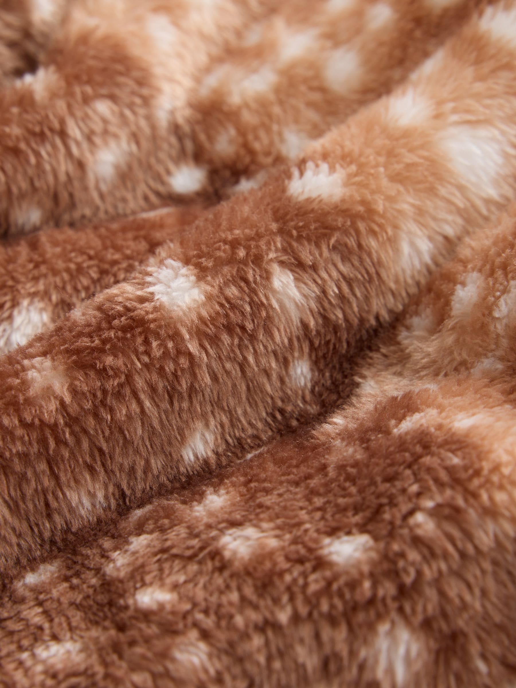 Snow Dressing Gown - Rust Brown Deer Print - Regular - SIP Still Life