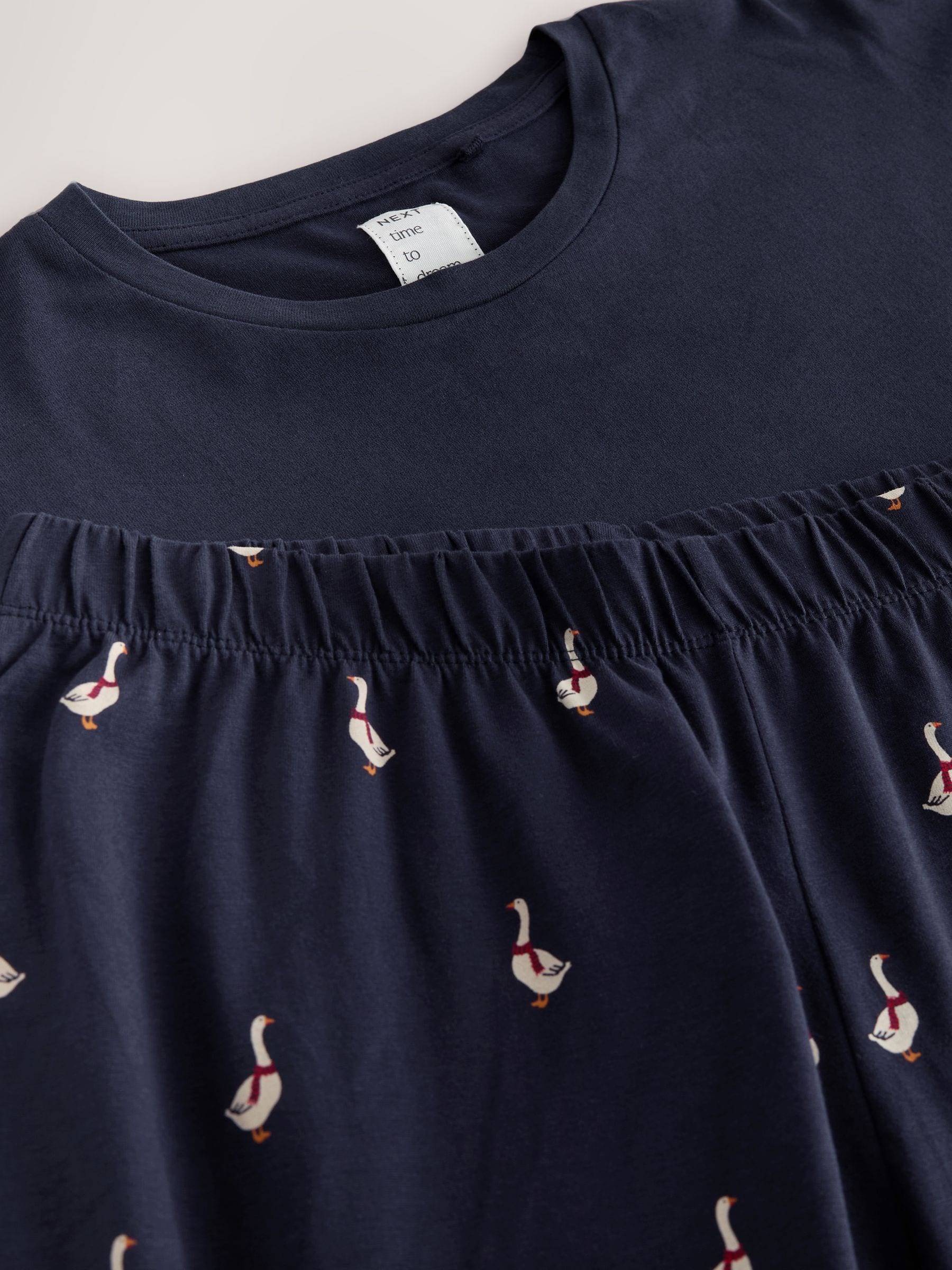 Long Sleeve Pyjamas - Navy Ducks - Regular - SIP Still Life