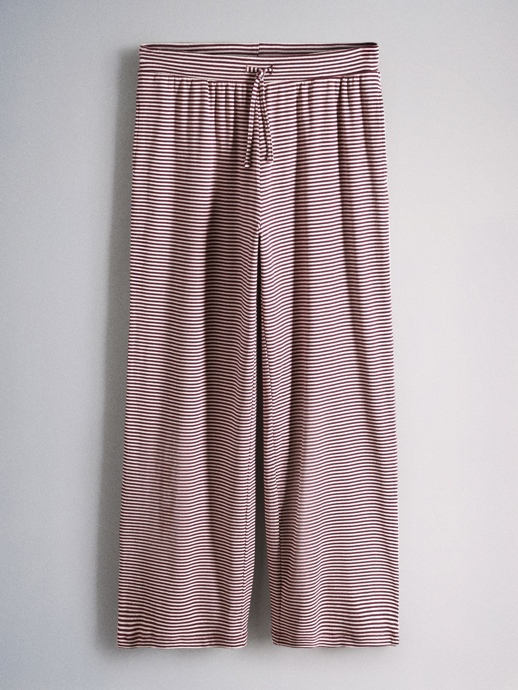 The Set Long Sleeve Button Through T-Shirts and Trousers Co-Ord Set - Burgundy Red - Regular - SIP Still Life