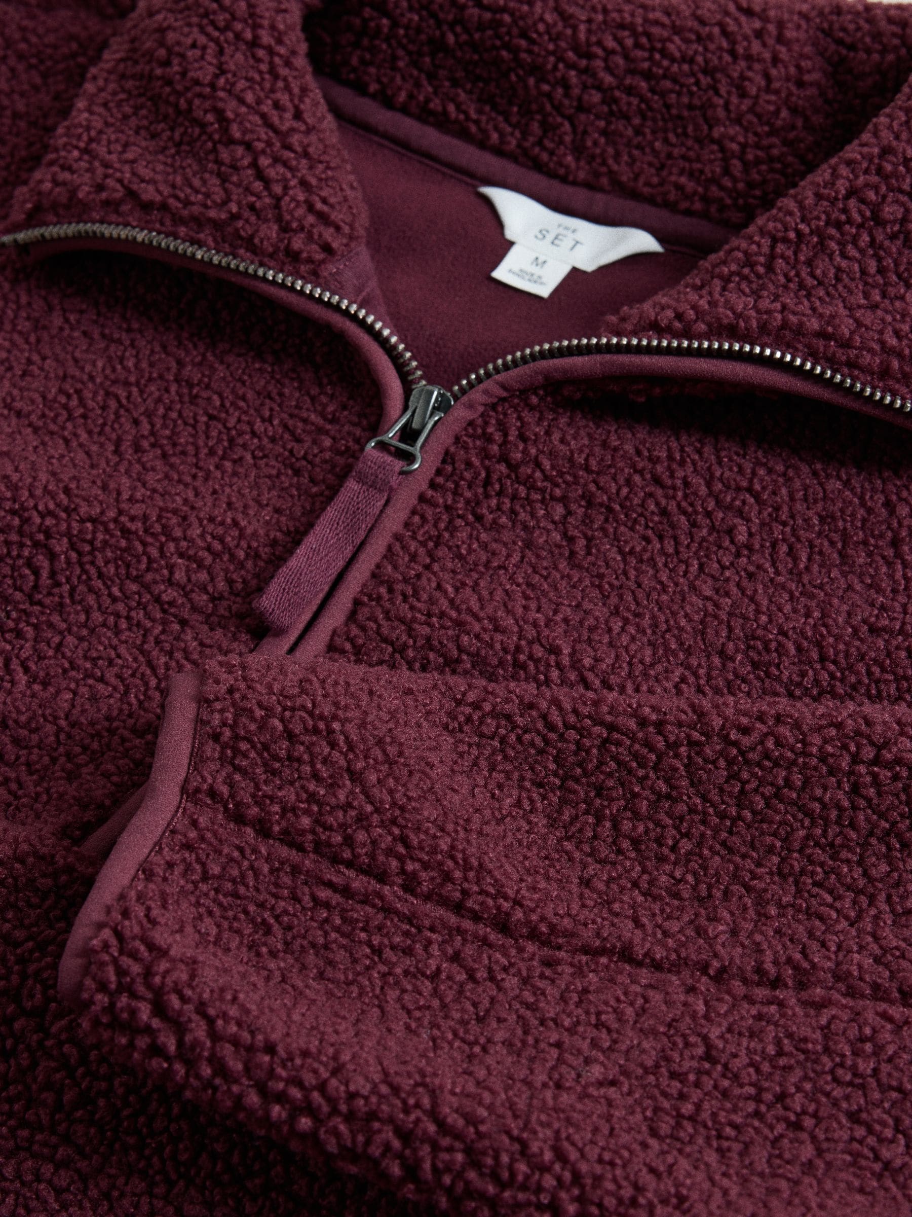 The Set 2 Pack Premium Quarter Zip Borg Sweaters - Burgundy Red / Ash Grey - Regular - SIP Still Life