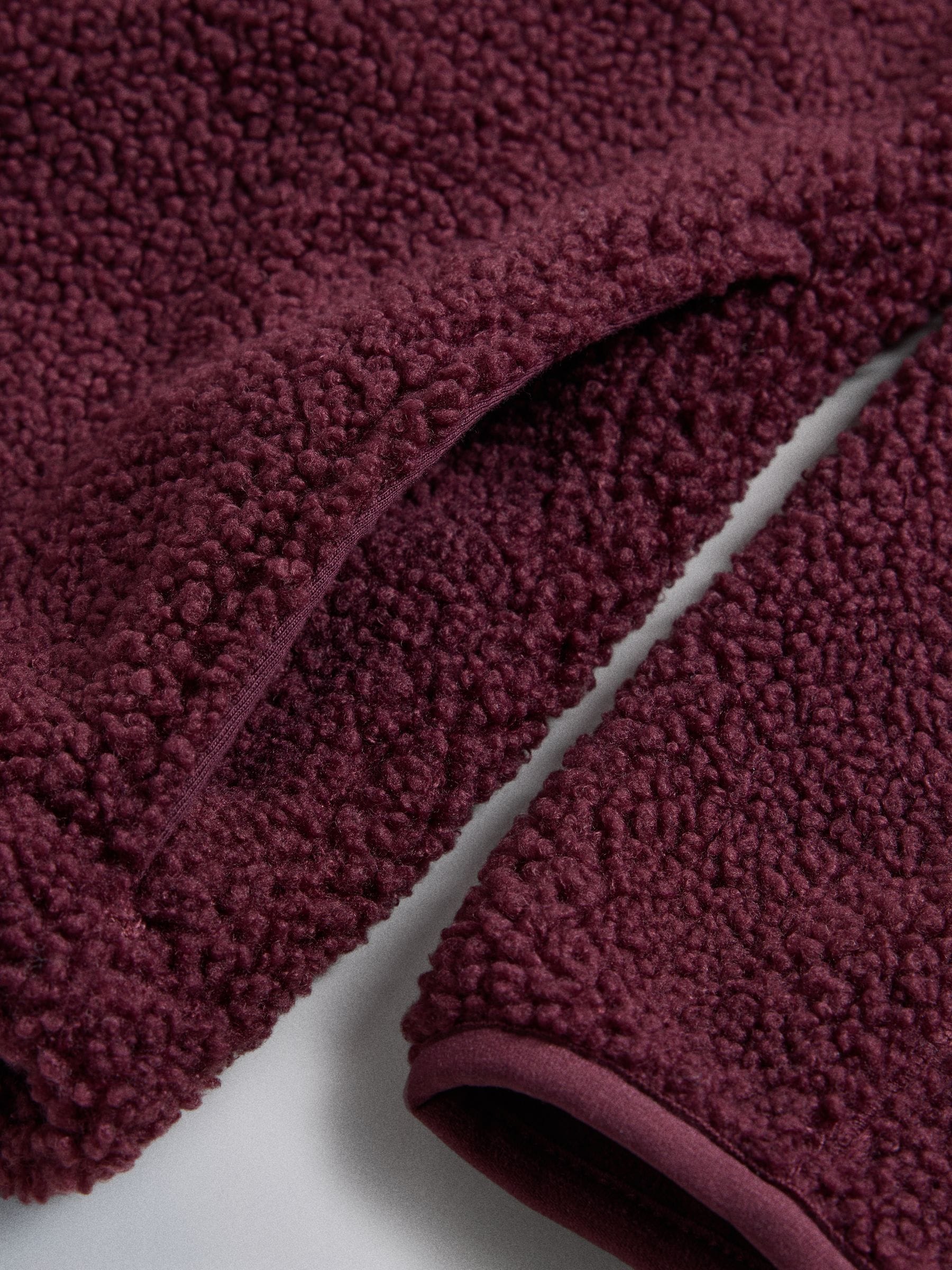 The Set 2 Pack Premium Quarter Zip Borg Sweaters - Burgundy Red / Ash Grey - Regular - SIP Still Life