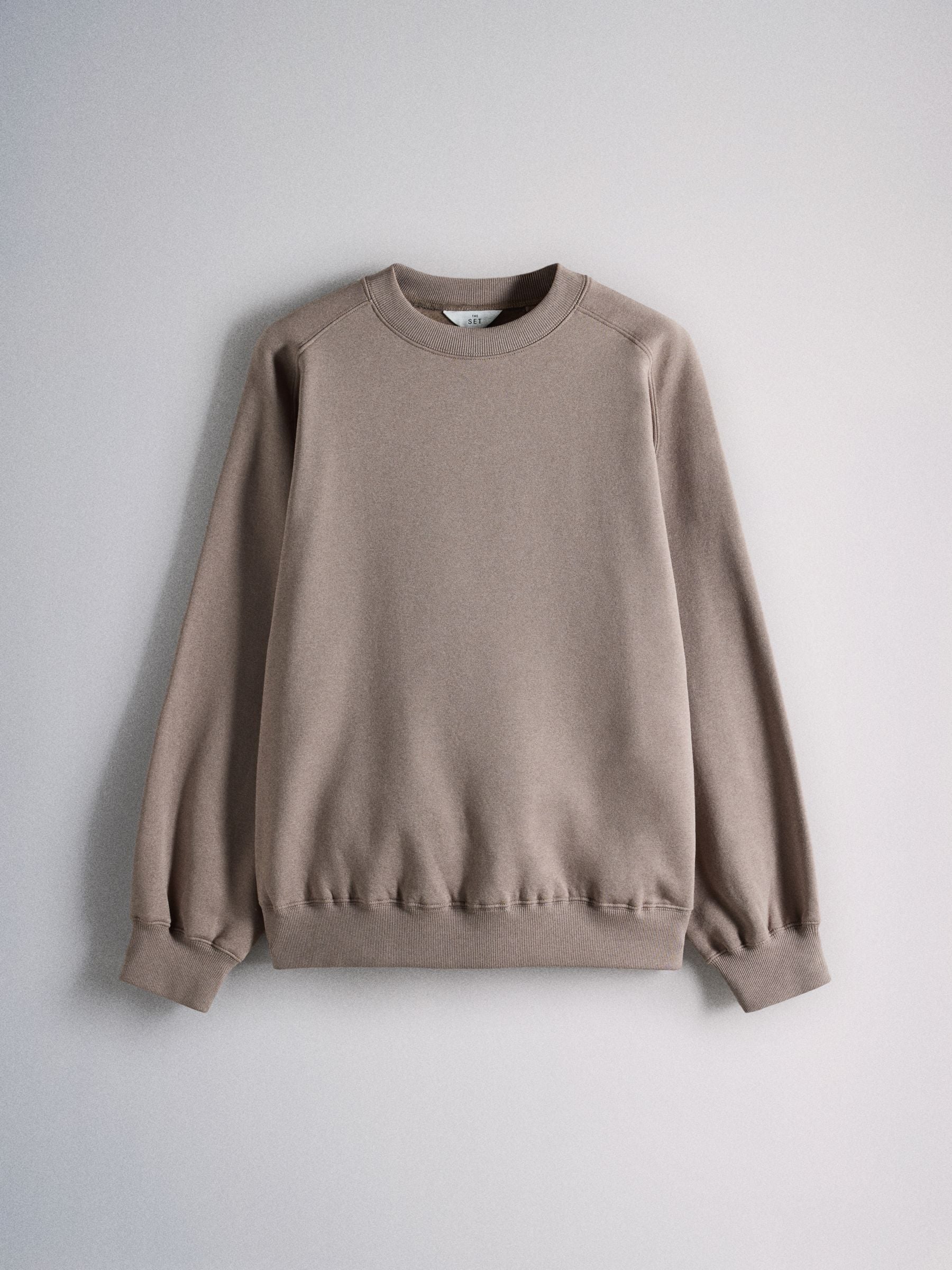 The Set 4 Pack Saddle Sleeve Crew Neck Sweatshirts - Grey - Regular - SIP Still Life