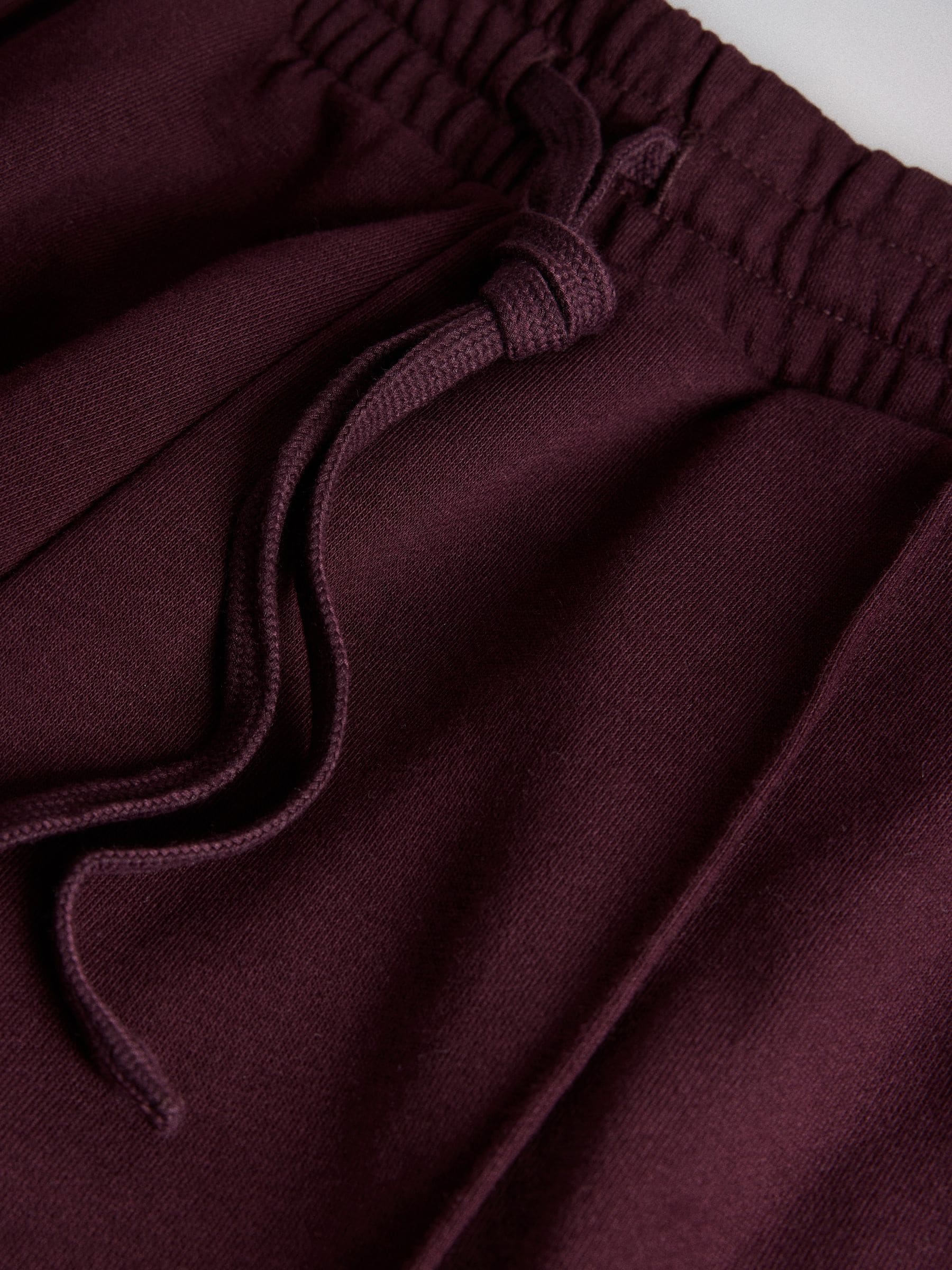 The Set V-Neck Sweater and Pintuck Wide Leg Joggers Co-ord - Burgundy Red - Regular - SIP Still Life