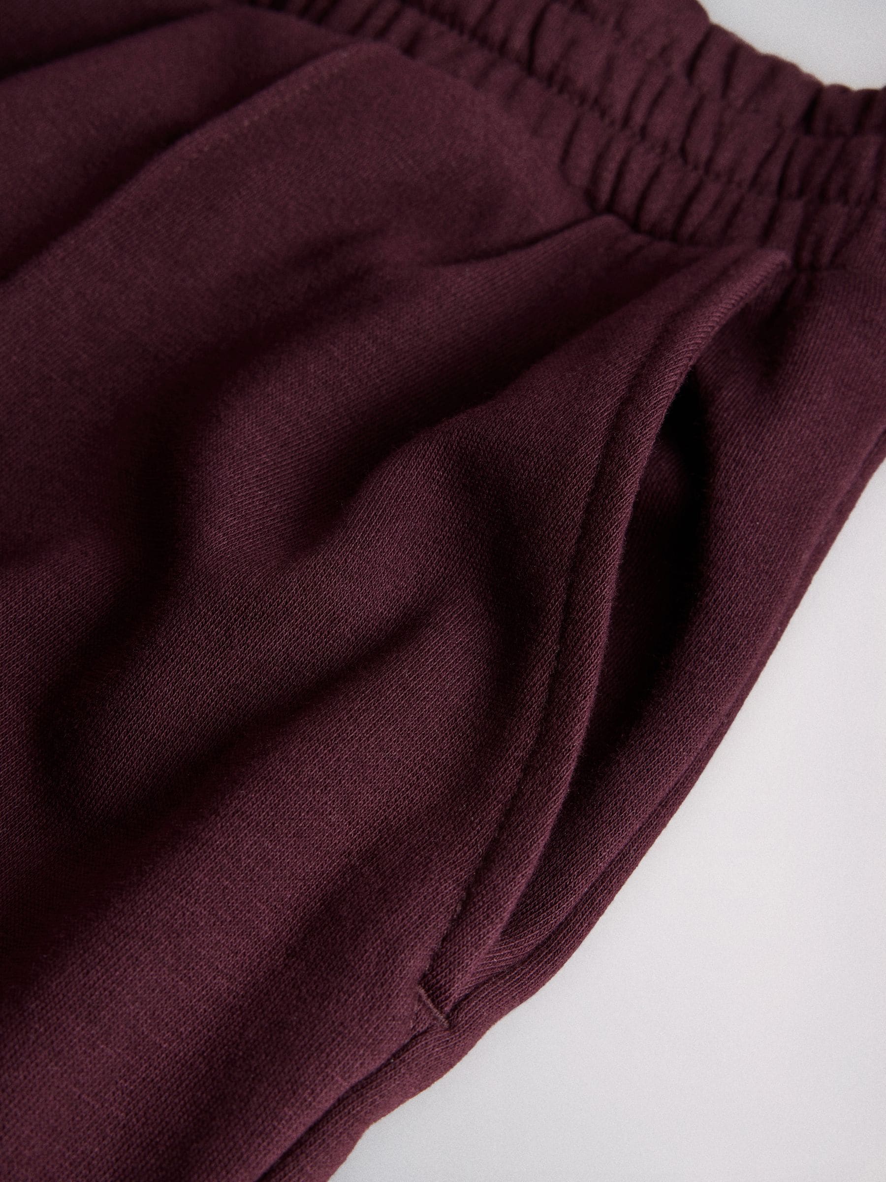 The Set V-Neck Sweater and Pintuck Wide Leg Joggers Co-ord - Burgundy Red - Regular - SIP Still Life