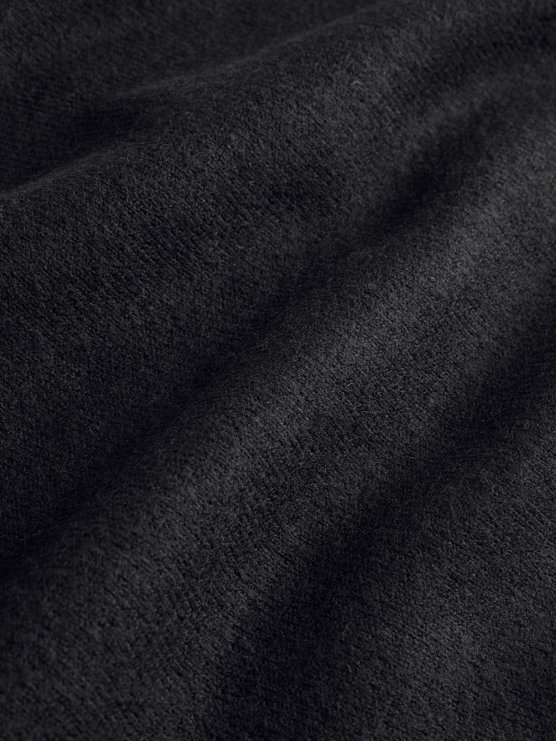 Supersoft Short Sleeve Knitted T-Shirt - Black - Regular - SIP Still Life