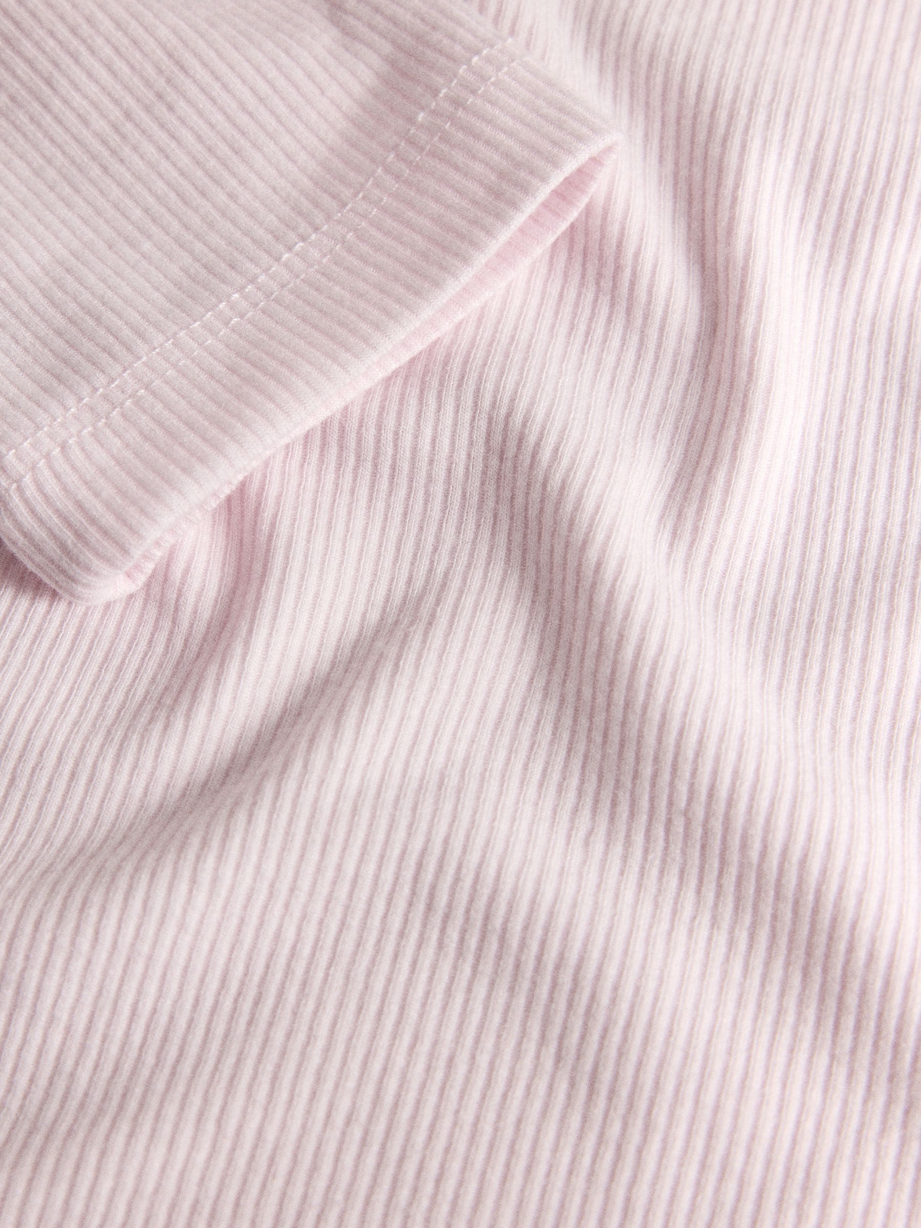 The Set 2 Pack Soft Rib Lace V-Neck Top and Balloon Pant Pyjamas Set - Pink - Regular - SIP Still Life