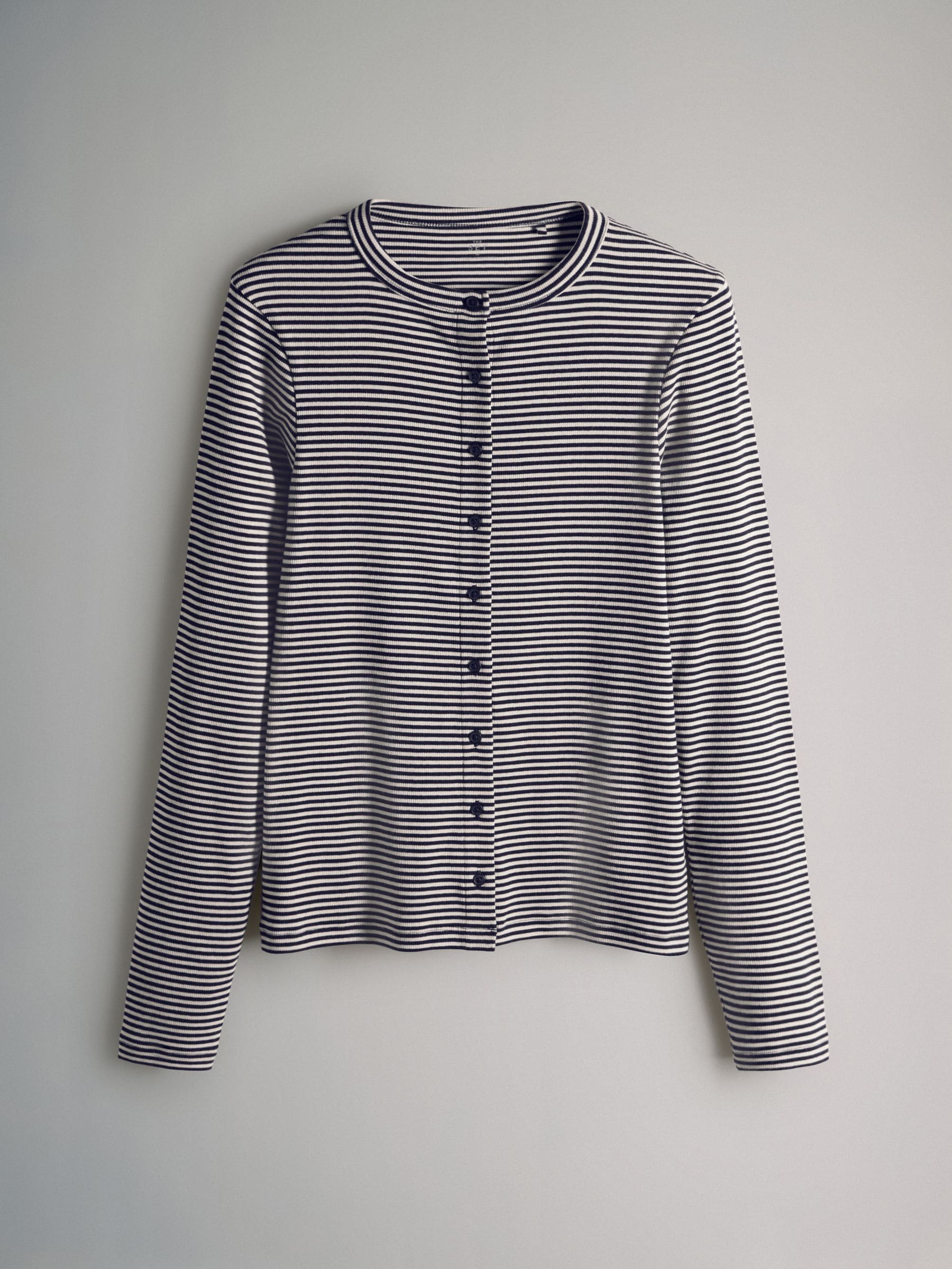 The Set Long Sleeve Button Through T-Shirts and Trousers Co-Ord Set - Stripe - Regular - SIP Still Life